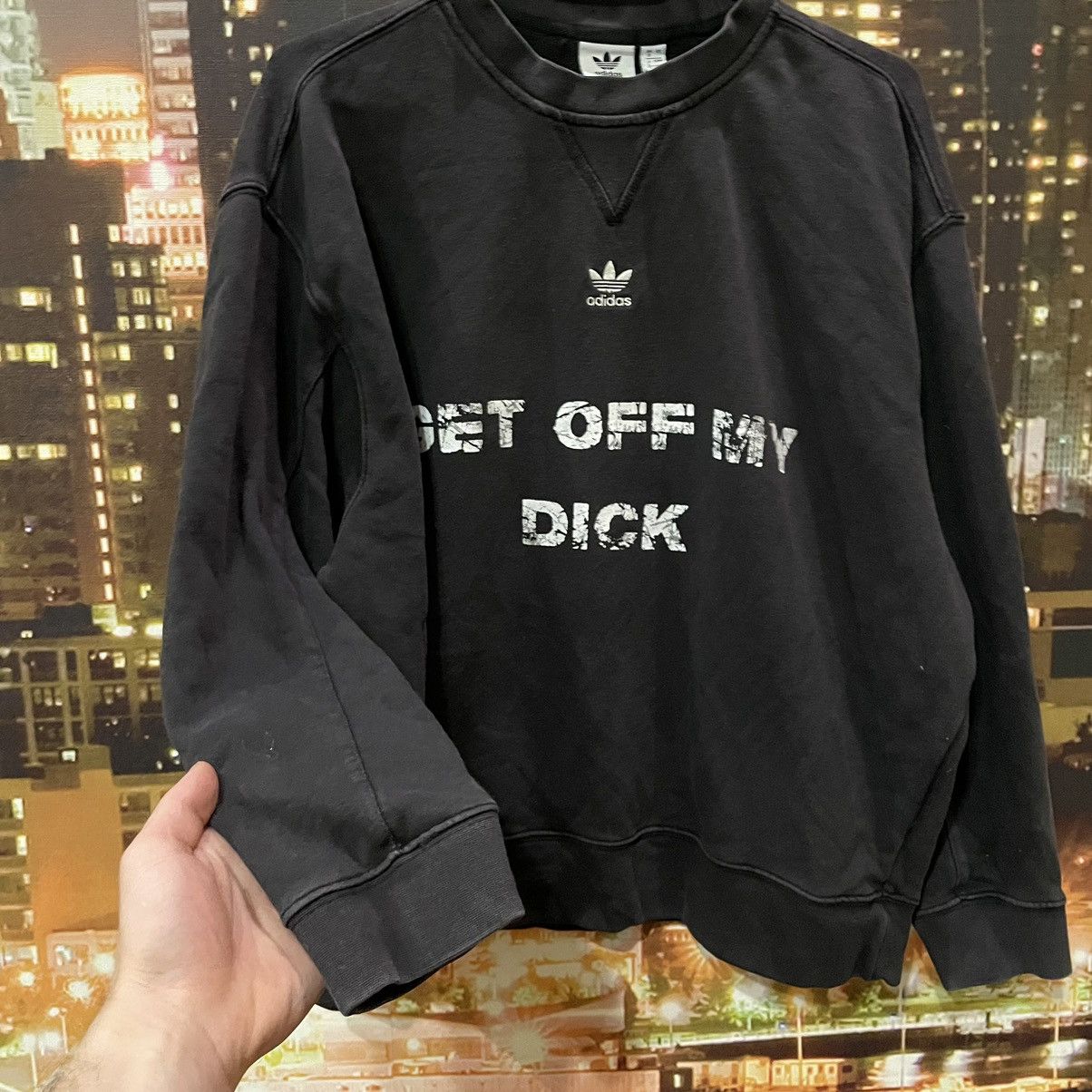 Adidas OPIUM T SHIRT HUMOR GET OFF MY DICK PENIS SEX PORNSTAR 90s Size US S / EU 44-46 / 1 - 4 Thumbnail