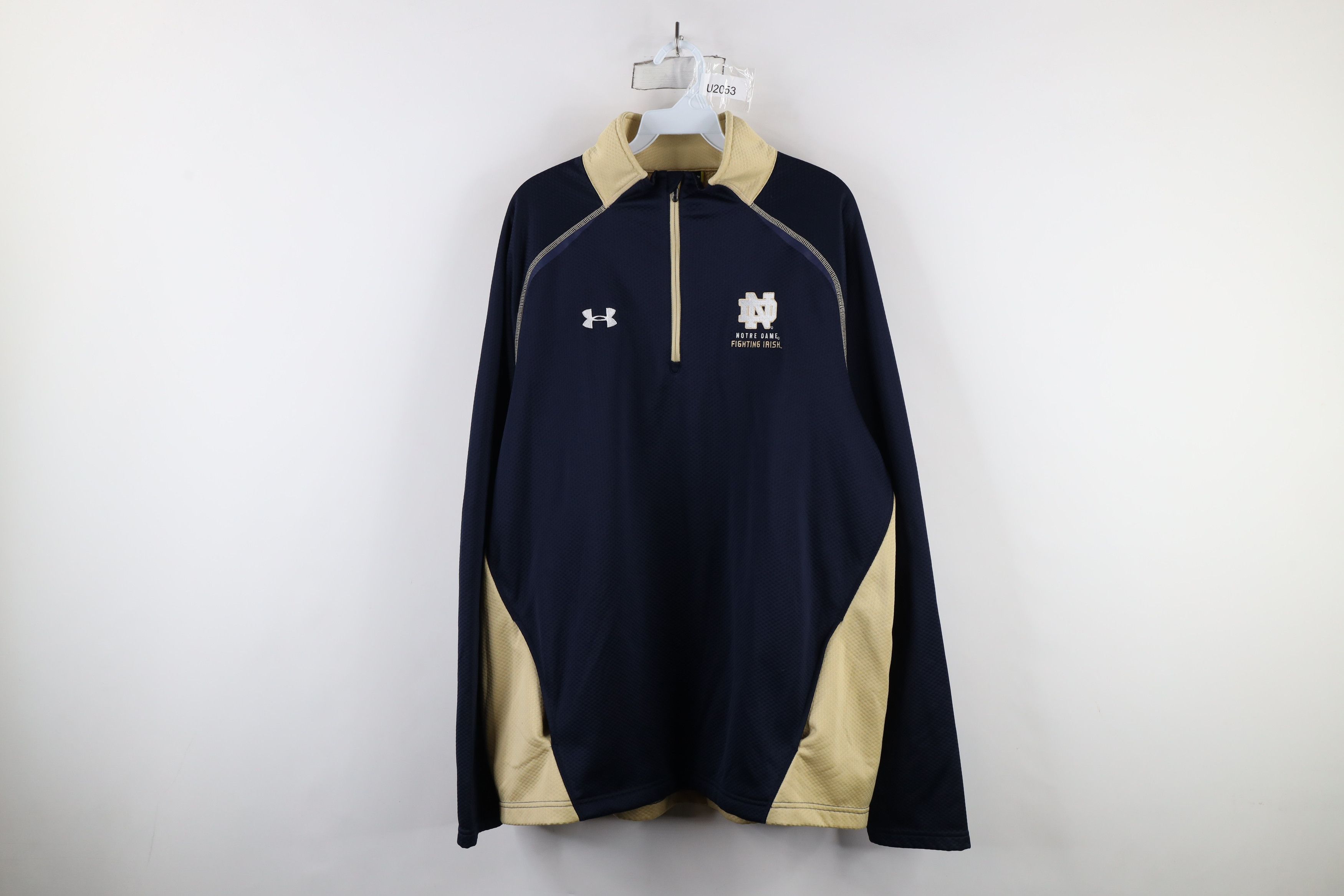 Under Armour × Vintage Under Armour Dame University Half Zip Pullover Top Jacket Size US XXL / EU 58 / 5 - 1 Thumbnail