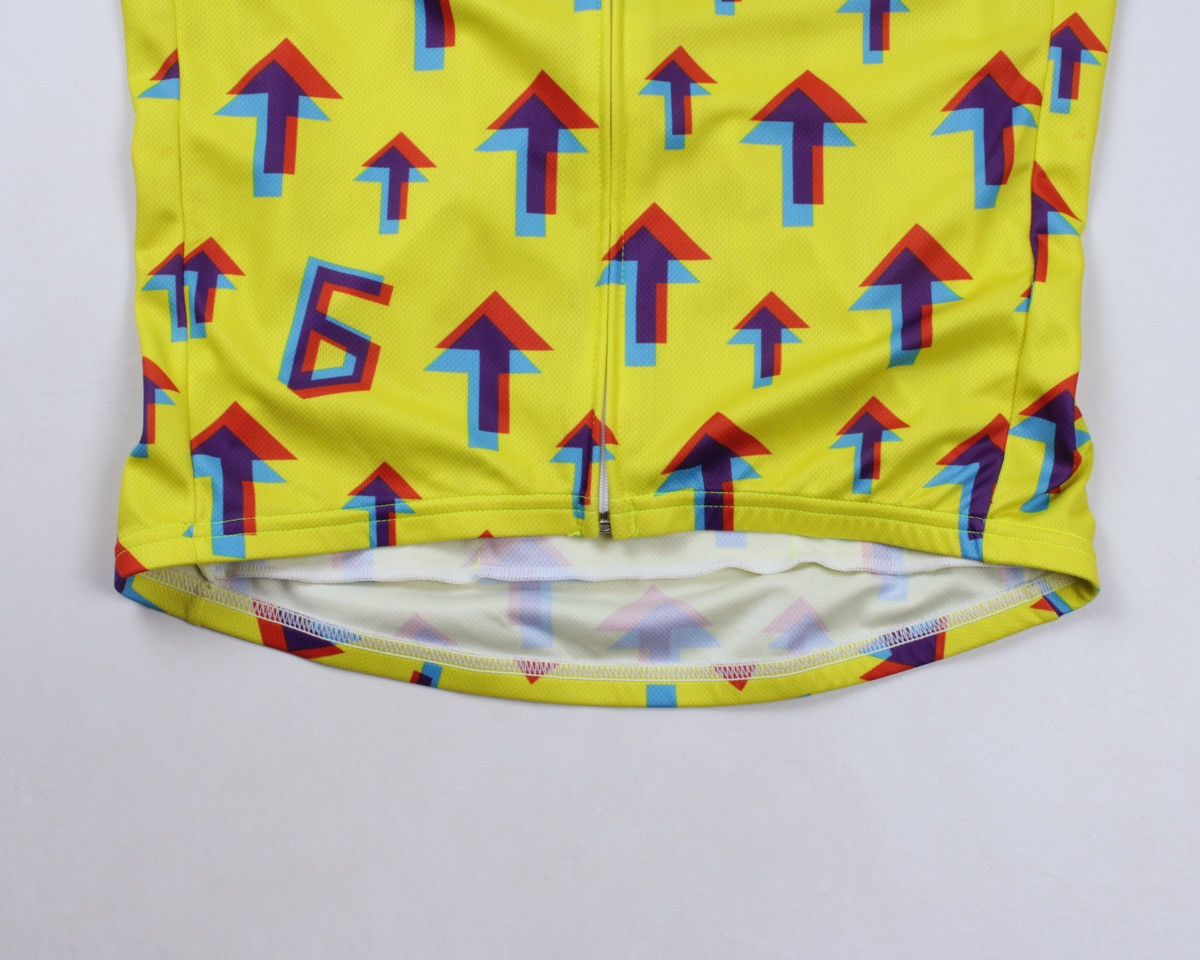 Vintage TWIN SIX Yellow Geometric Arrow Full Zip Cycling Jersey Size US L / EU 52-54 / 3 - 5 Thumbnail