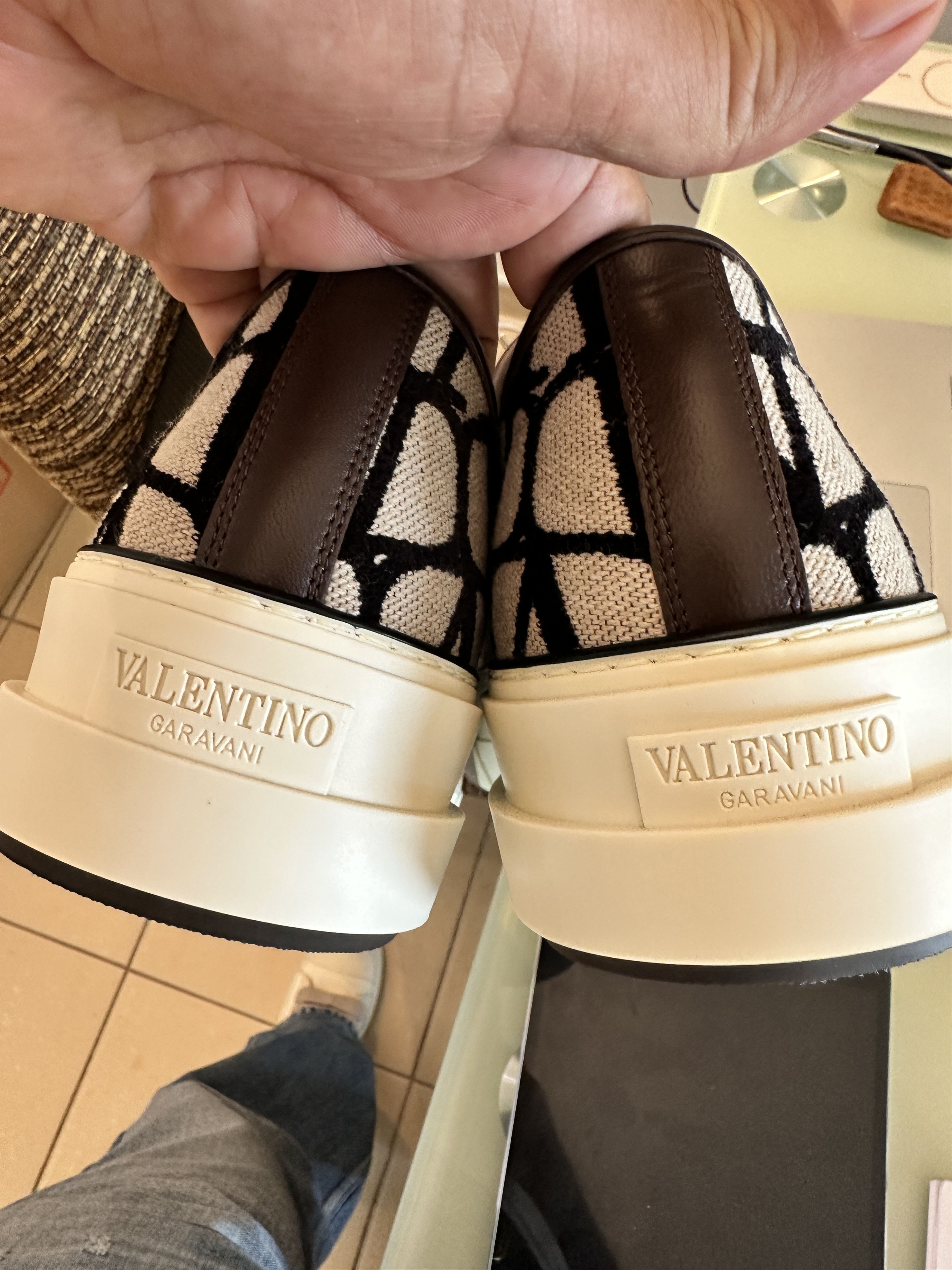 Valentino TOILLE ICONOGRAPH SNEAKER Size US 11 / EU 44 - 7 Thumbnail