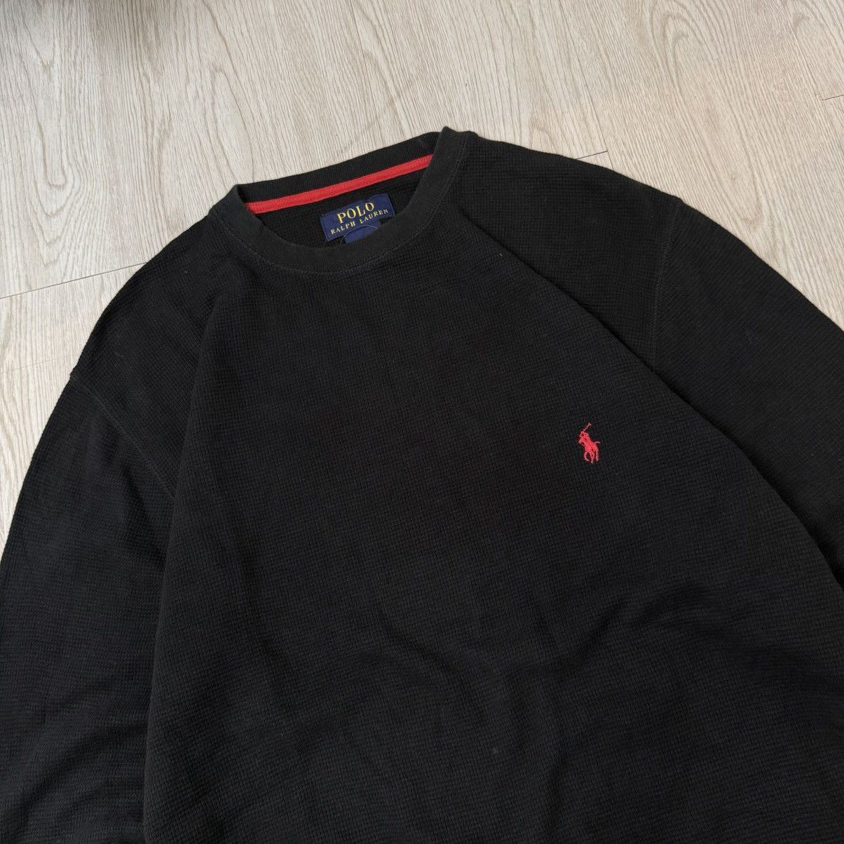 Polo Ralph Lauren POLO RALPH LAUREN waffle cotton longsleeve black Size US M / EU 48-50 / 2 - 3 Thumbnail