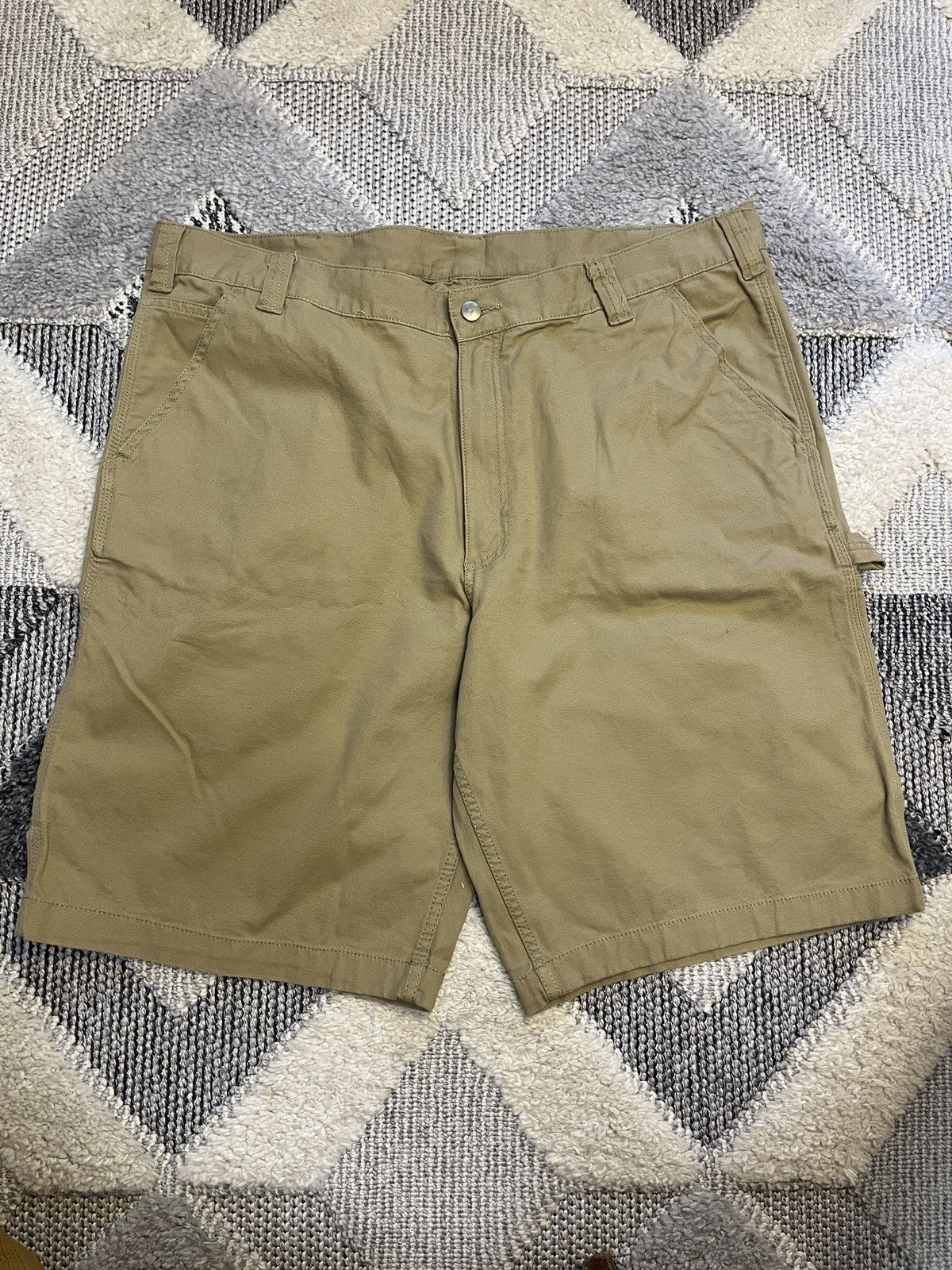Carhartt × Vintage CARHARTT SINGLE KNEE BERMUDA RELAXED CARPENTER BAGGY SHORTS Size US 40 / EU 56 - 1 Thumbnail