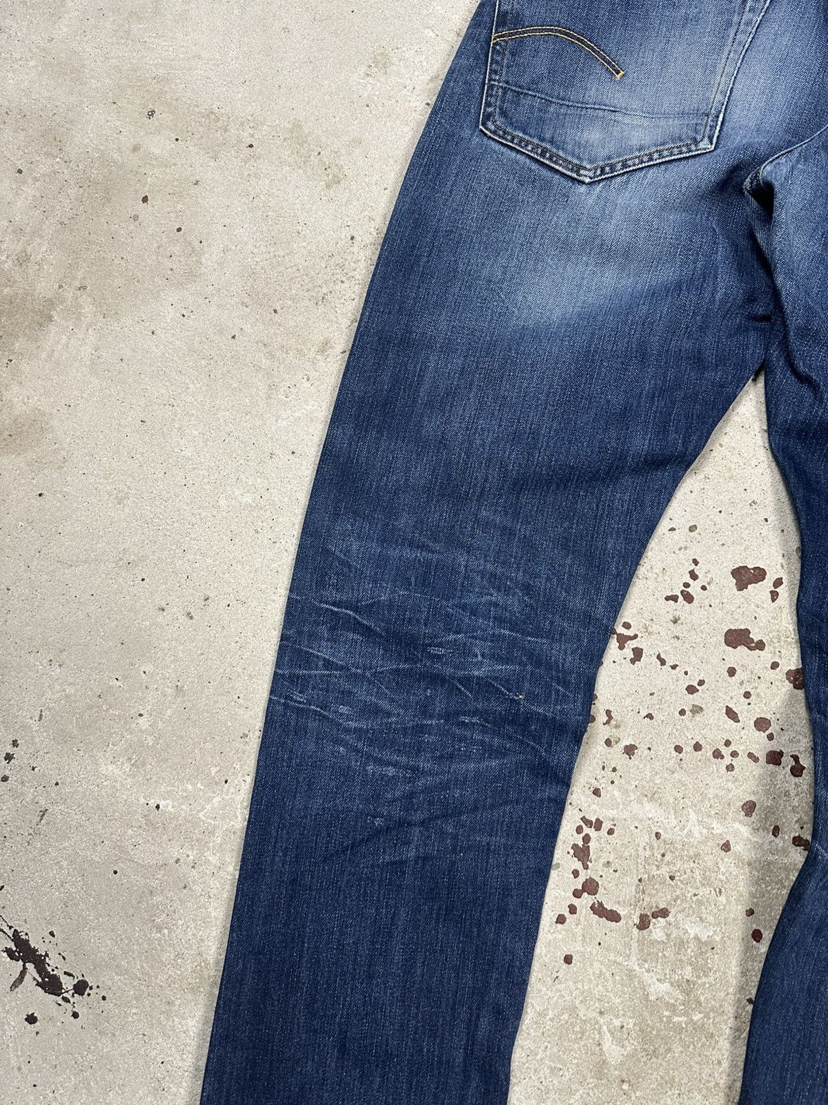 G-Star × Vintage Vintage Y2K G Star Raw 3301 Tapered Washed Denim Pants Jeans Size US 30 / EU 46 - 14 Thumbnail