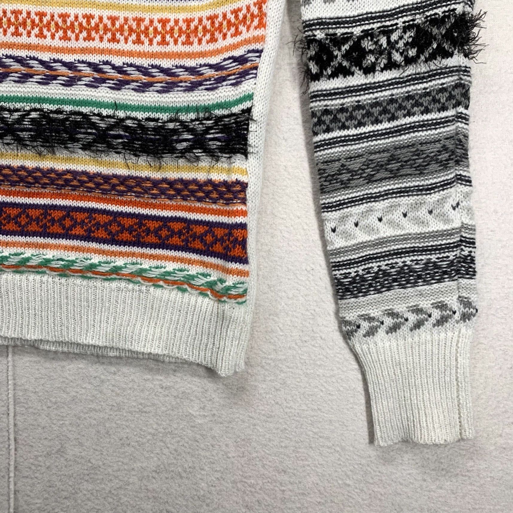 Vera Wang VERA WANG Womens Sweater PRINCESS Small Fair Isle Colorful Multi Knit Size S / US 4 / IT 40 - 3 Thumbnail