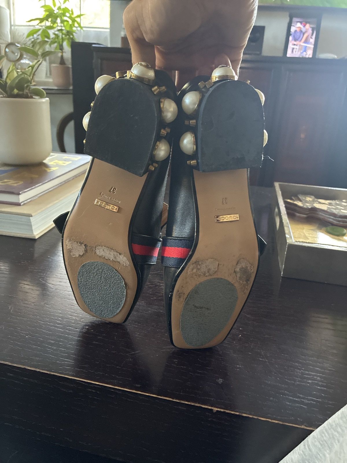 Gucci Gucci Peyton Mid-Heel Loafer Size US 7 / IT 37 - 4 Thumbnail