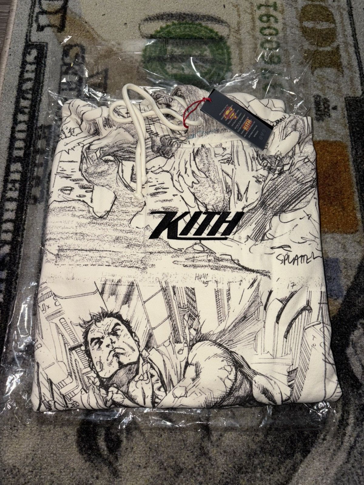 ★25SS★Superman X Kith Sketch Nelson Hoodie Kith x Superman Booth Nelson Hoodie Black Men's - SS25 - US