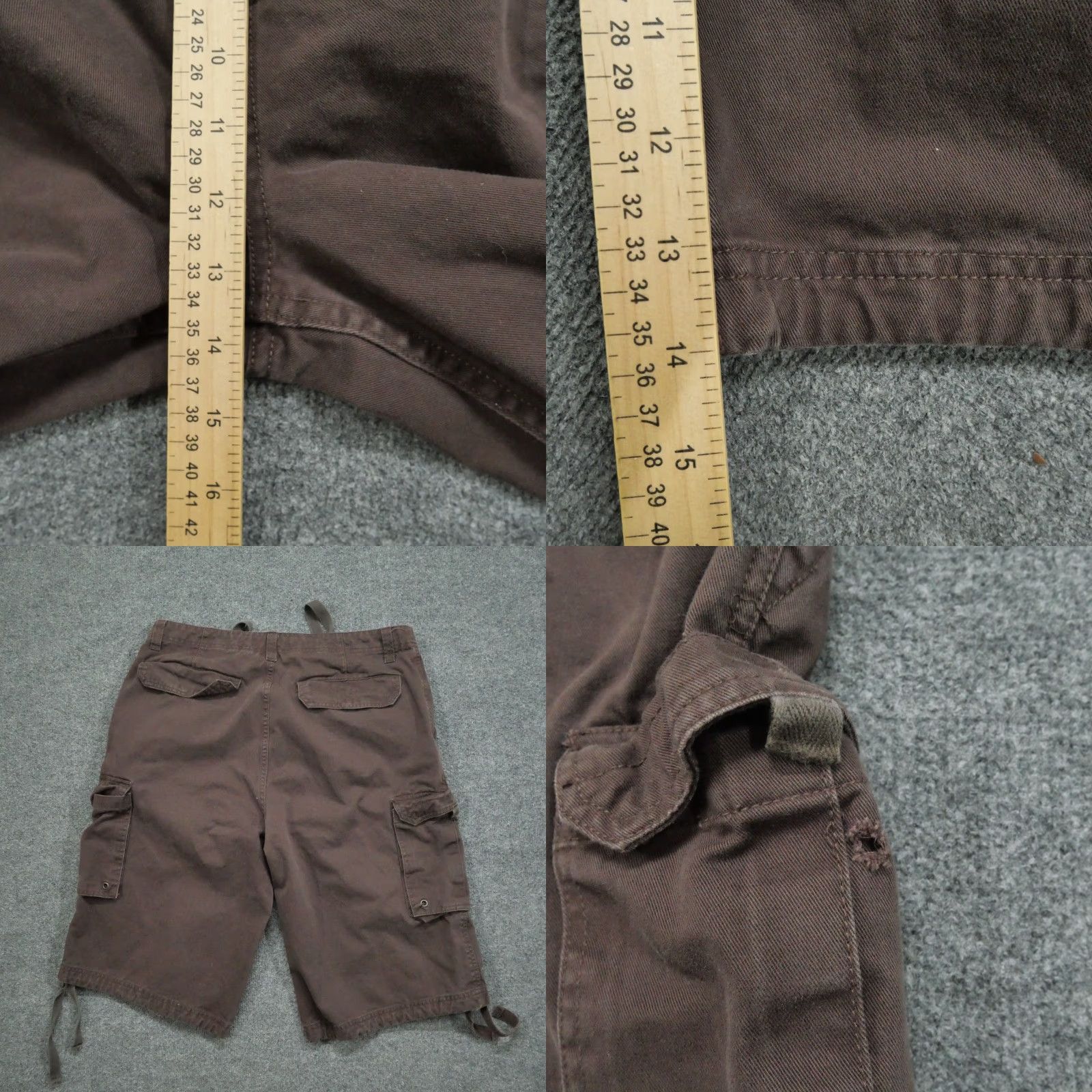 Ecko Unltd. VINTAGE Ecko Unltd Shorts Mens 36 Brown Cargo Baggy Distressed Y2K Size US 38 / EU 54 - 8 Thumbnail