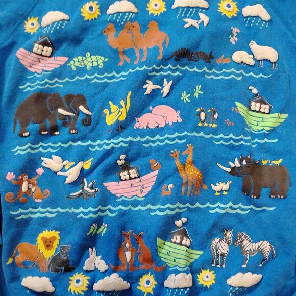 Other Vintage Noah's Ark Jesus Christian Moses Crewneck Sweatshirt Size US L / EU 52-54 / 3 - 1 Thumbnail