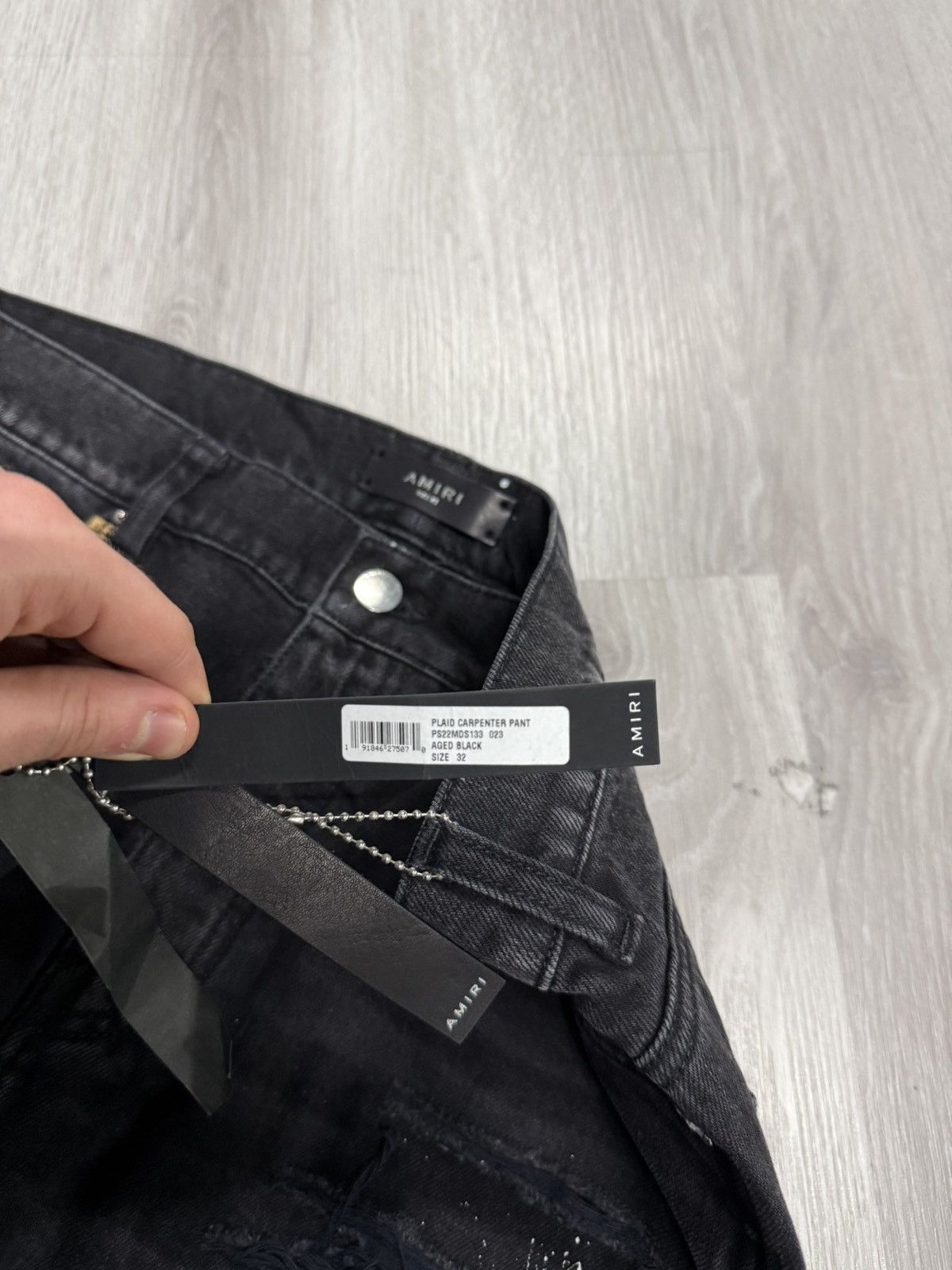Amiri Amiri Plaid Carpenter Jean Size US 29 - 4 Thumbnail