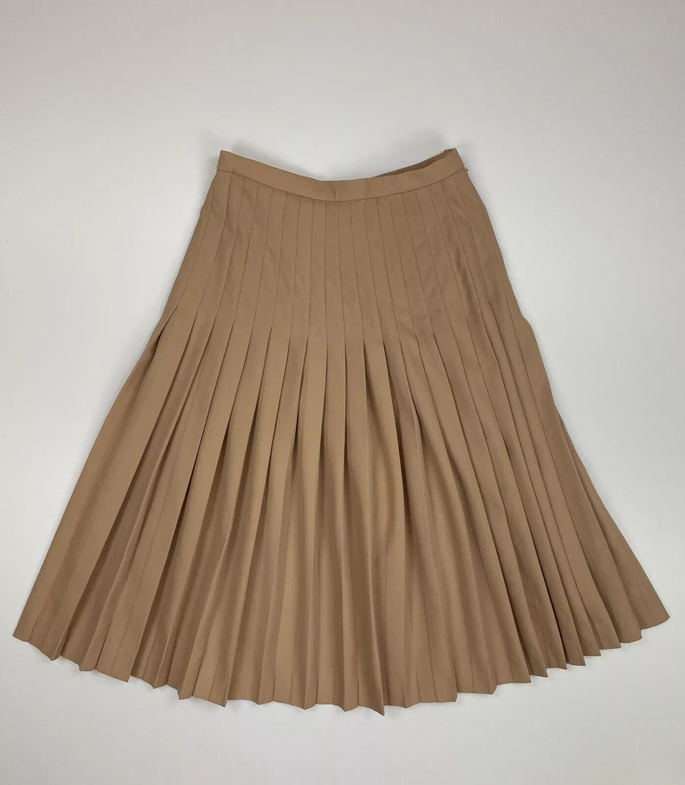 Givenchy Vintage Givenchy 5 Please Wool A-line Midi Skirt Beige Rare Size 30" / US 8 / IT 44 - 4 Thumbnail
