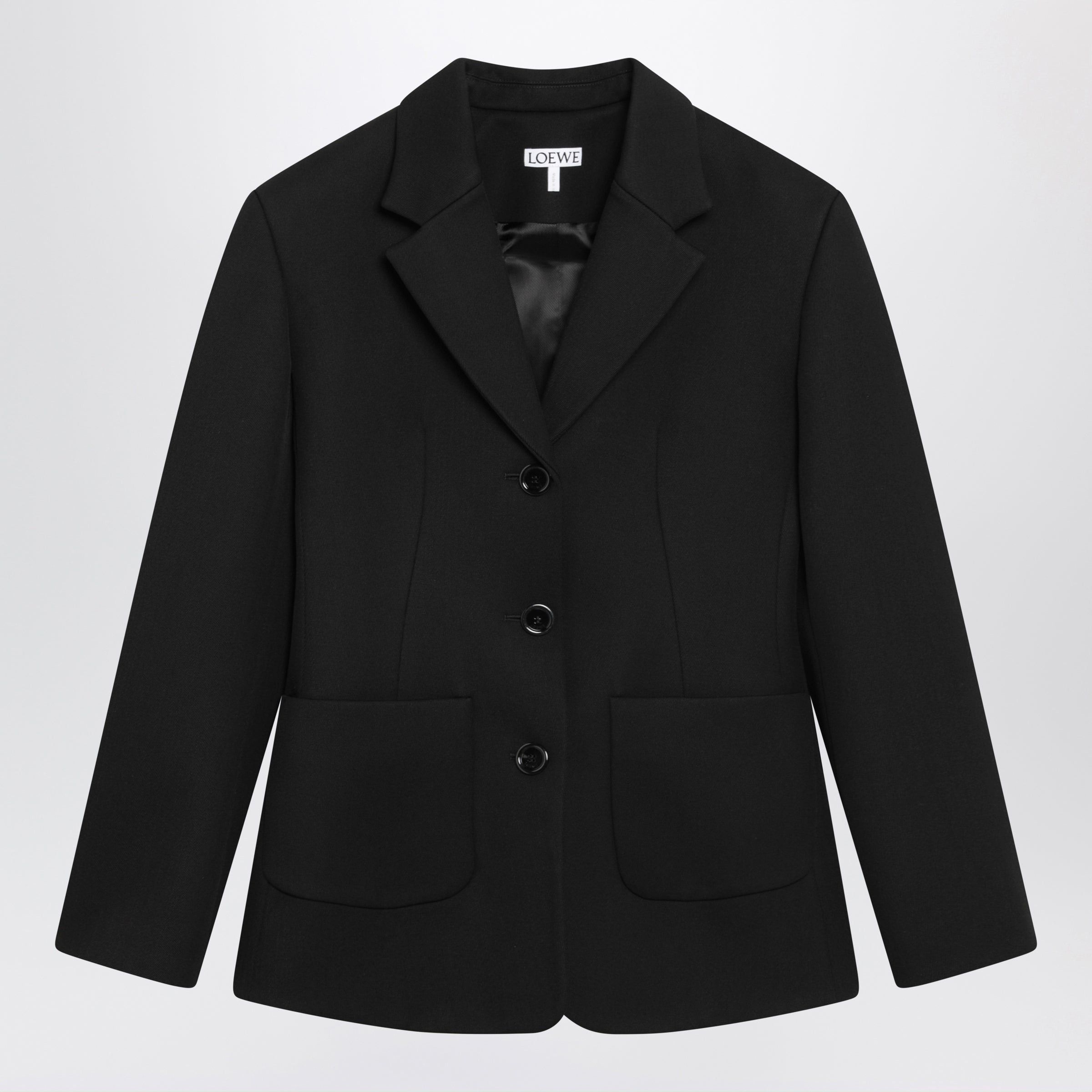 Loewe Loewe Black Wool Twill Jacket Size M / US 6-8 / IT 42-44 - 1 Thumbnail