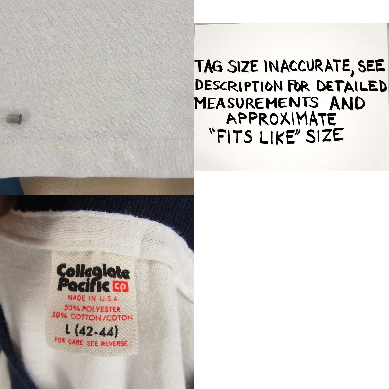FRED vtg 80s NBC FRED ROGGIN HALL OF SHAME LOS ANGELES TV RINGER T-Shirt S california shirts Mens White 80s 90s Size US S / EU 44-46 / 1 - 8 Thumbnail