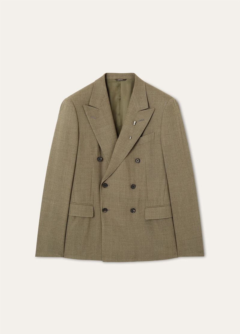 Loro Piana o1srvl11e0426 FAP2825 Milano Blazer in Khaki Size US L / EU 52-54 / 3 - 1 Thumbnail