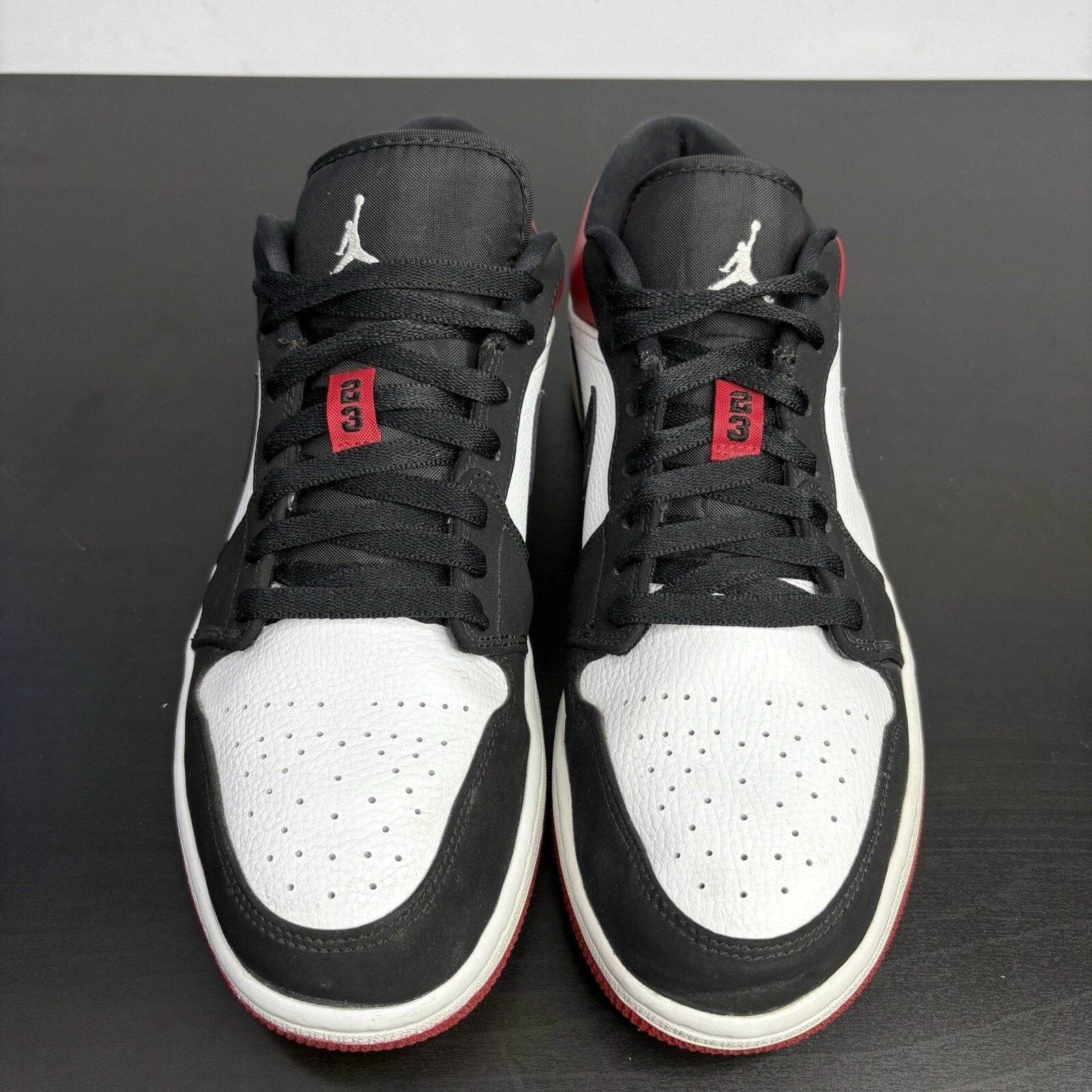 Nike Size 10.5 - Air Jordan 1 Low Black Toe Size US 10.5 / EU 43-44 - 2 Thumbnail