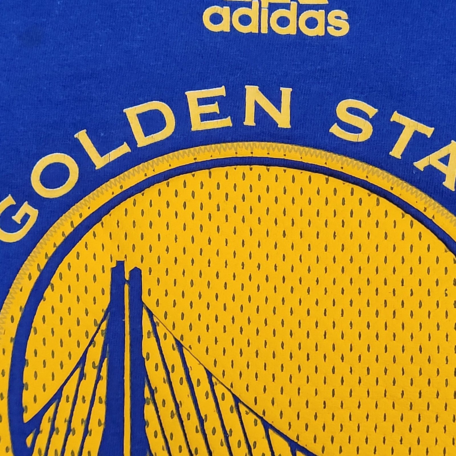 Adidas ADIDAS Golden-State Warriors Shirt M Athletic Fit Cotton Tee Size US M / EU 48-50 / 2 - 4 Thumbnail