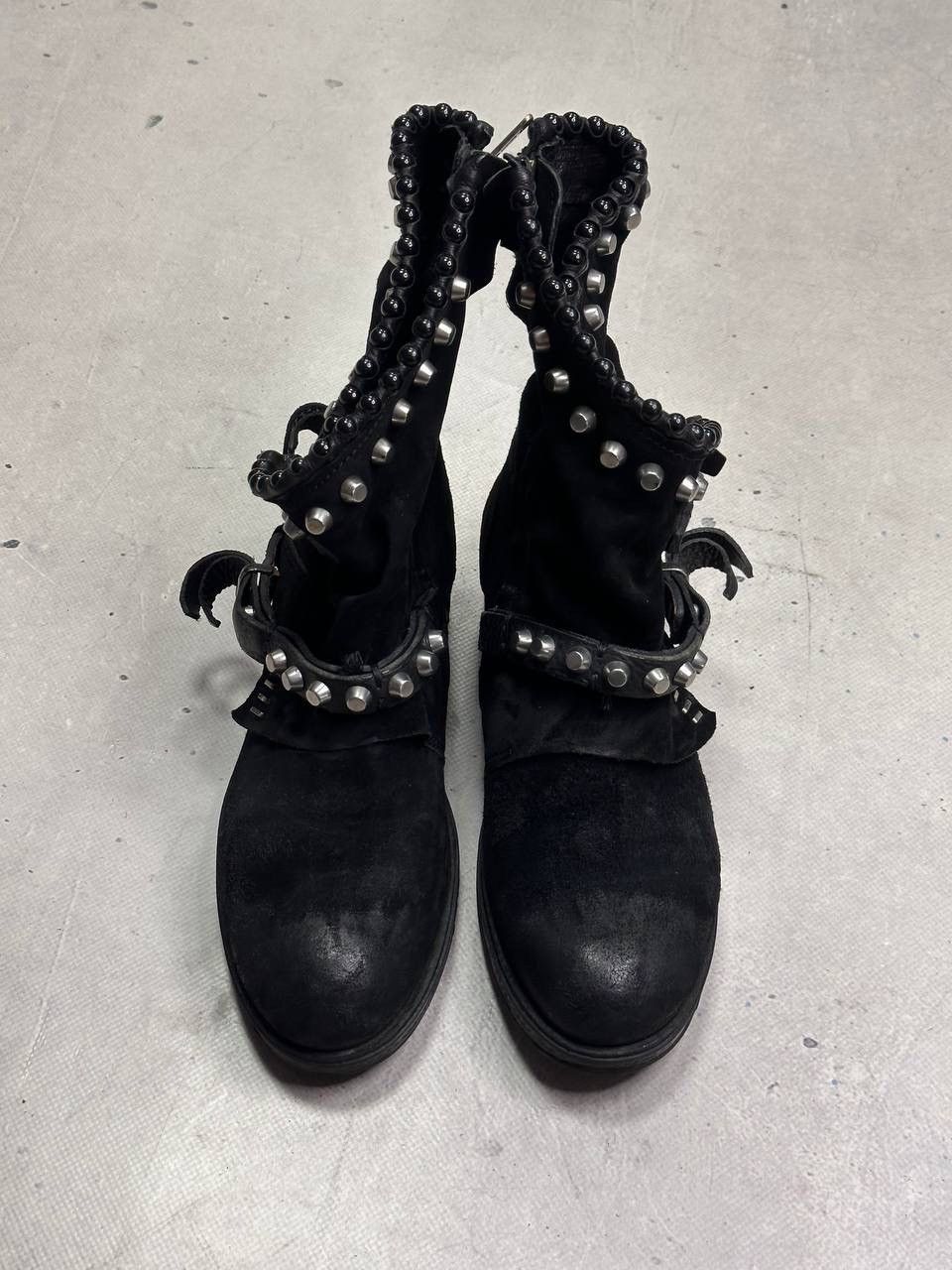 A.S.98 A.S.98 Airstep Verti Studded Leather Ankle Boots Black EU 38 Size US 7.5 / IT 37.5 - 3 Thumbnail
