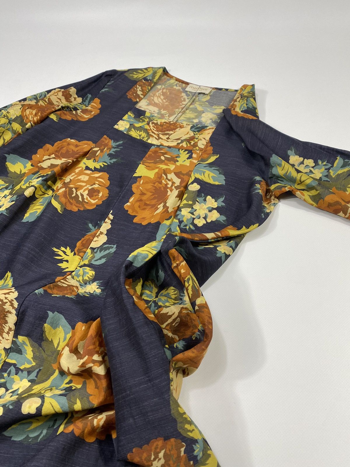 Other Momoni Italy Wool Silk Flowers Midi Dress With Pockets Size M / US 6-8 / IT 42-44 - 4 Thumbnail