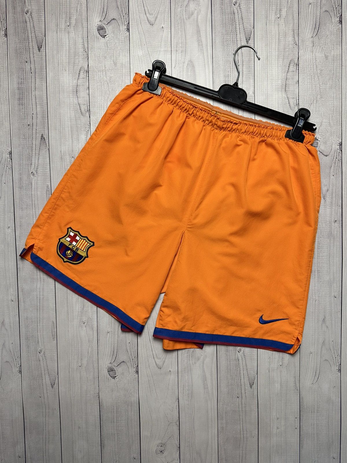 Other Vintage Nike Barcelona soccer shorts orange rare size L Size US 34 / EU 50 - 1 Thumbnail