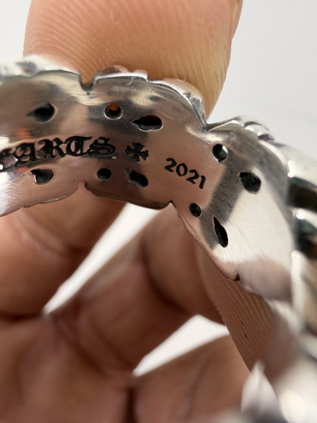 Chrome Hearts Chrome Hearts Double Floral Cross Heart Ring - size 7 Size ONE SIZE - 5 Thumbnail