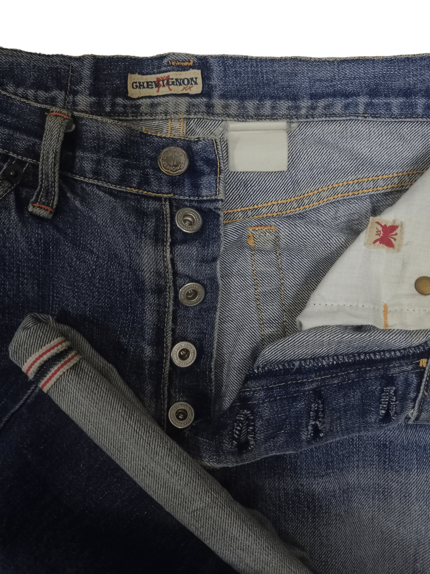 Chevignon Vintage Chevignon Blue Wash Distressed Loose Jeans Size US 28 / EU 44 - 6 Thumbnail