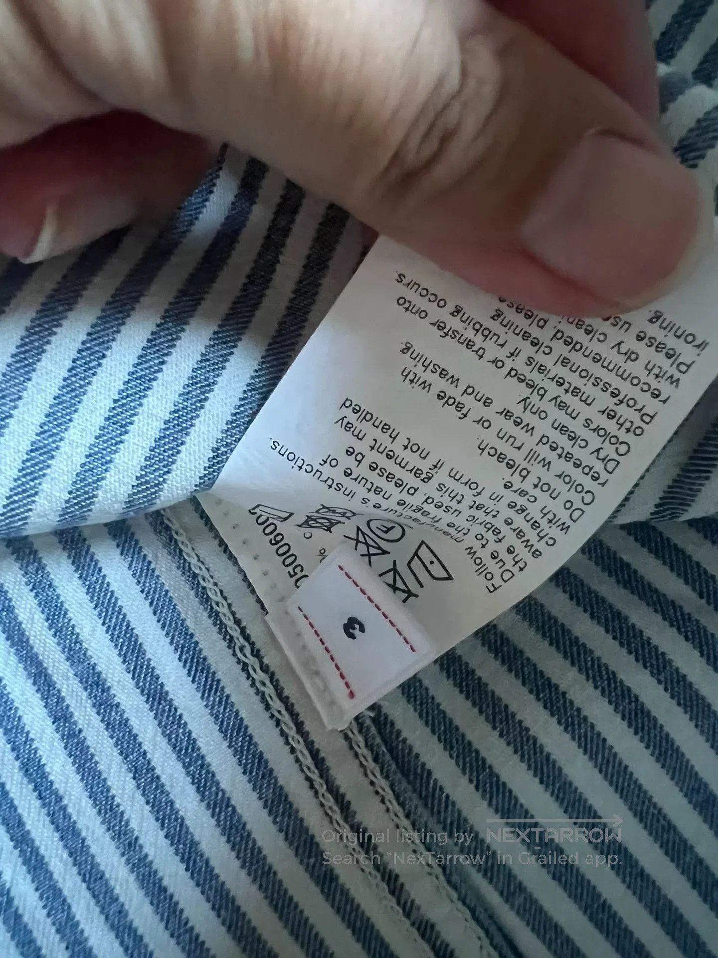 Visvim Visvim Coverall Hickory Dry Striped Shirt. Size US L / EU 52-54 / 3 - 5 Thumbnail