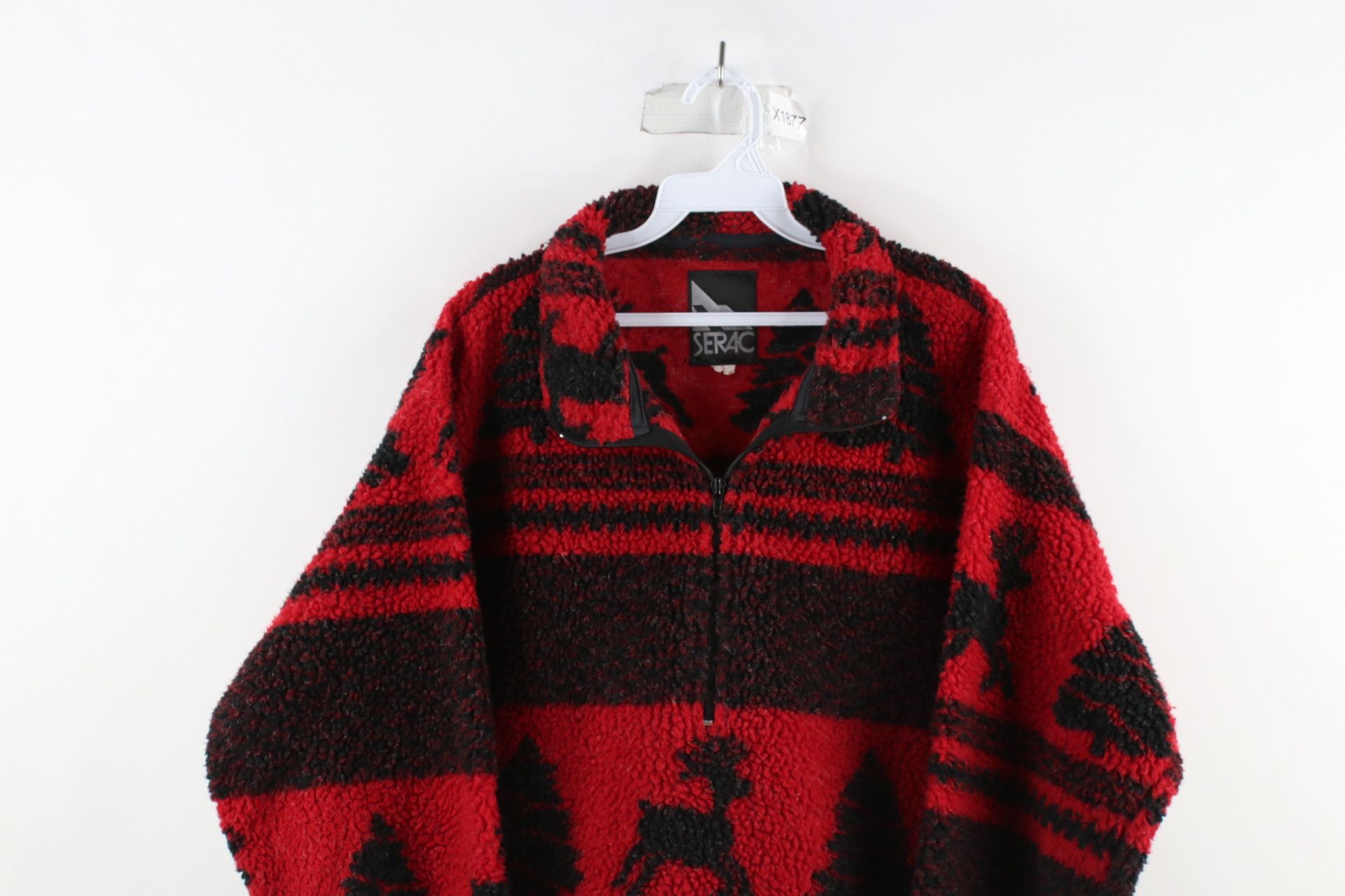Vintage Vintage 90s Streetwear Deep Pile Fleece Half Zip Sweater Size US XXL / EU 58 / 5 - 2 Thumbnail