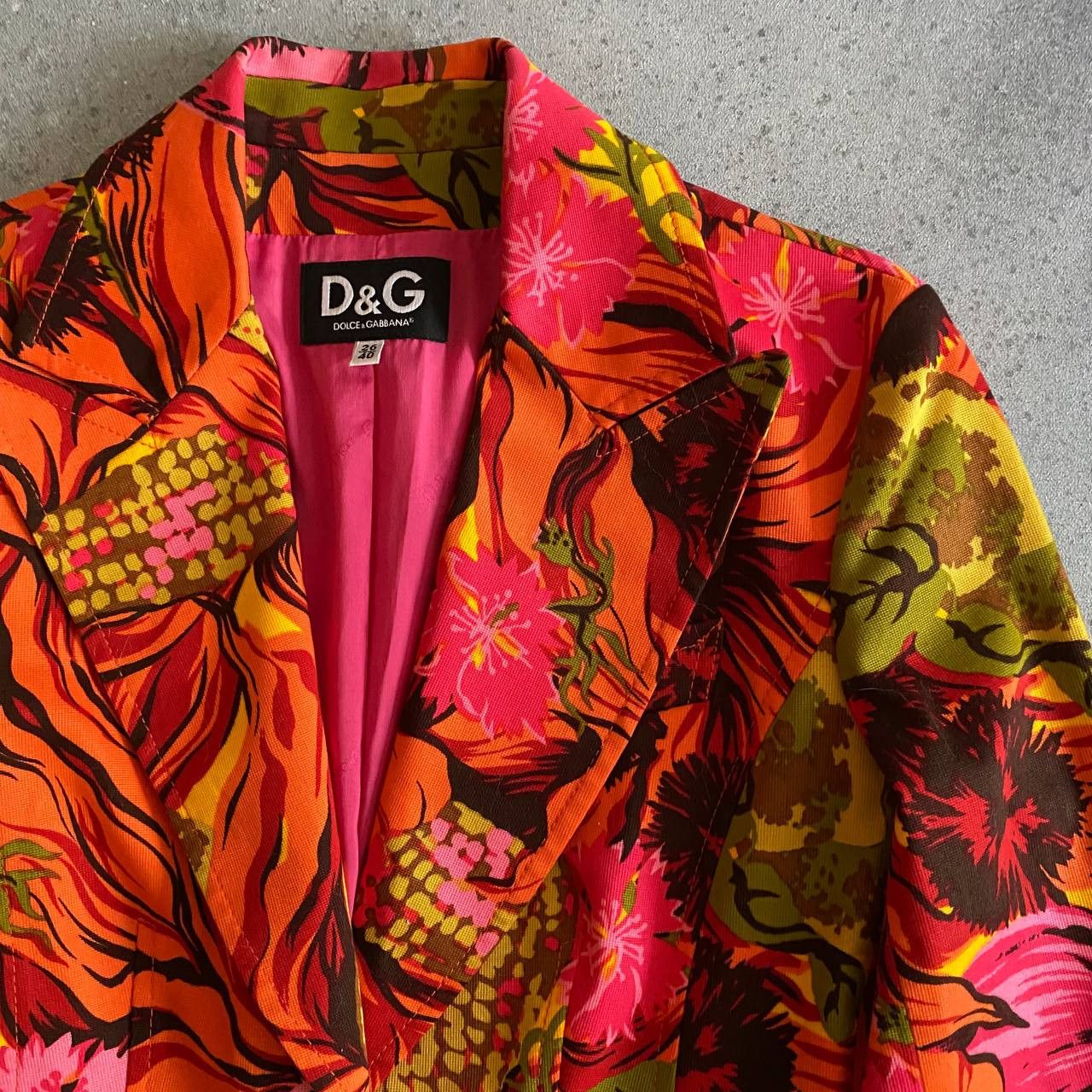 Dolce & Gabbana D&G Dolce & Gabbana Vintage Floral Rare Jacket Size S / US 4 / IT 40 - 5 Thumbnail