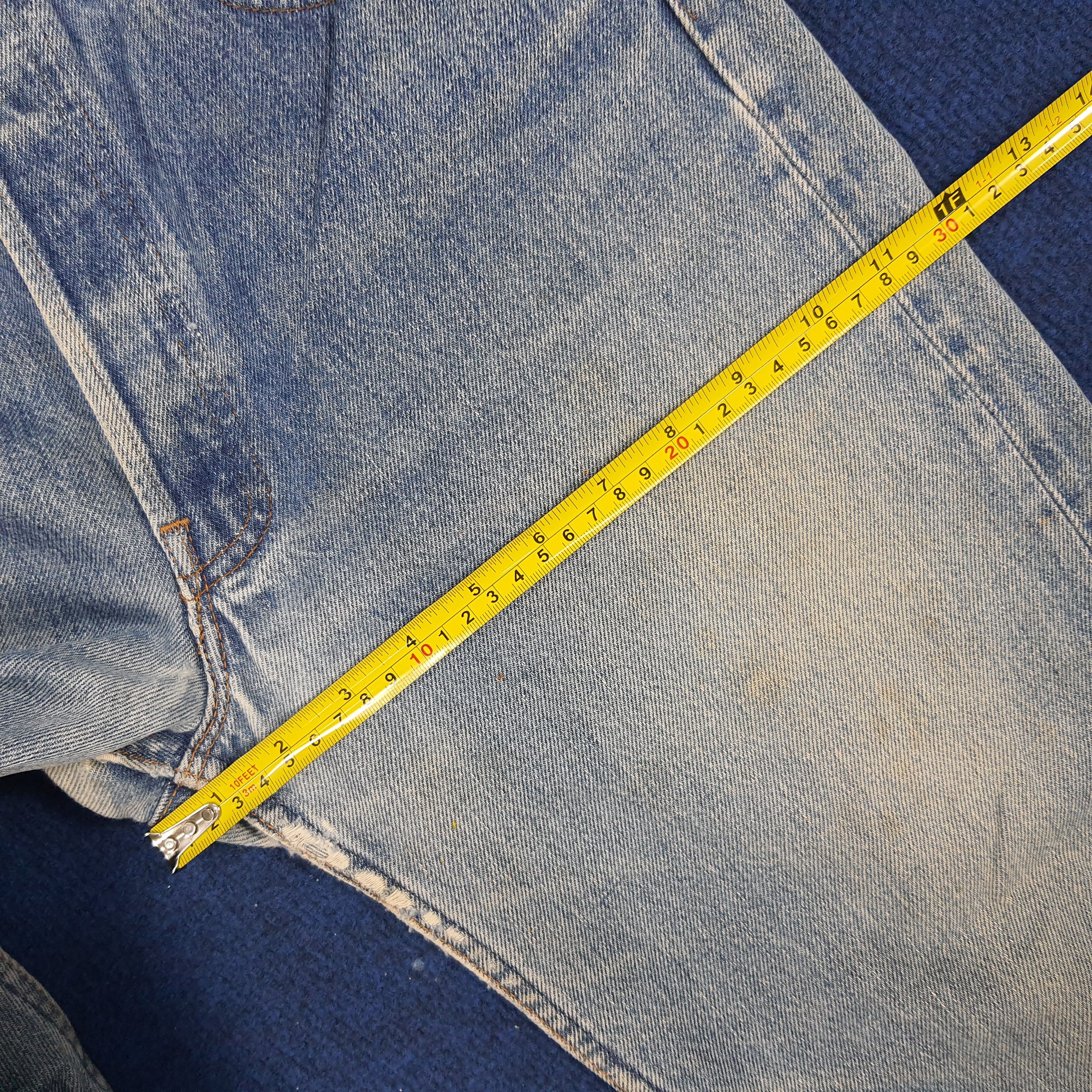 Levi's × Levi's Vintage Clothing × Vintage Vintage Levi's Straight Cut Distressed Denim Jeans Size US 29 - 15 Thumbnail