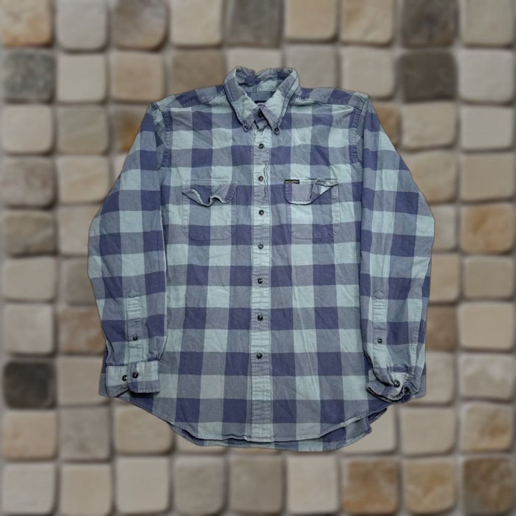 Brooks Brothers VINTAGE Brooks Brothers The Original Polo Shirt Mens XL Blue Cotton Flannel Button Down Size US XL / EU 56 / 4 - 1 Thumbnail