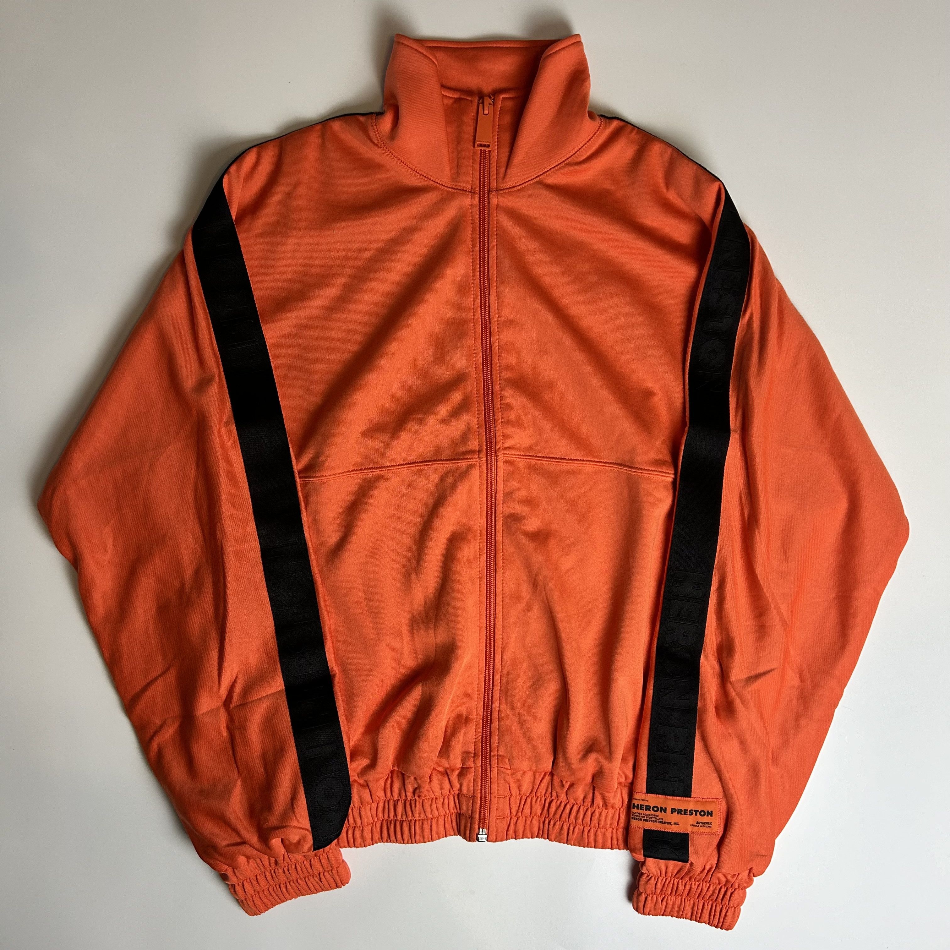 Heron Preston *NEW* Heron Preston Orange Track Jacket Hoodie Size US S / EU 44-46 / 1 - 4 Thumbnail