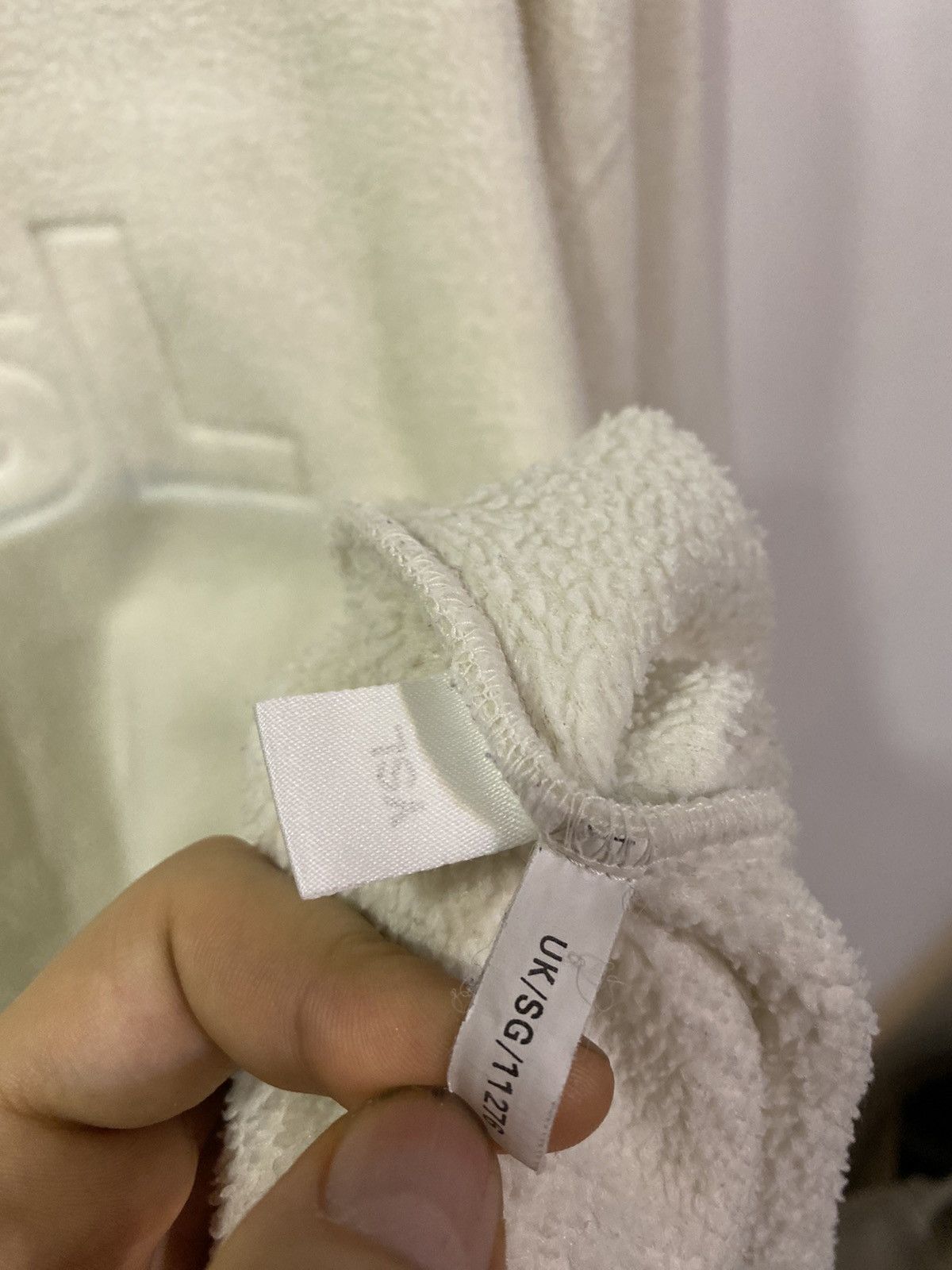 Yves Saint Laurent Fleece YSL Sweatshirt Big Logo White YSL Sweater Size US L / EU 52-54 / 3 - 5 Thumbnail