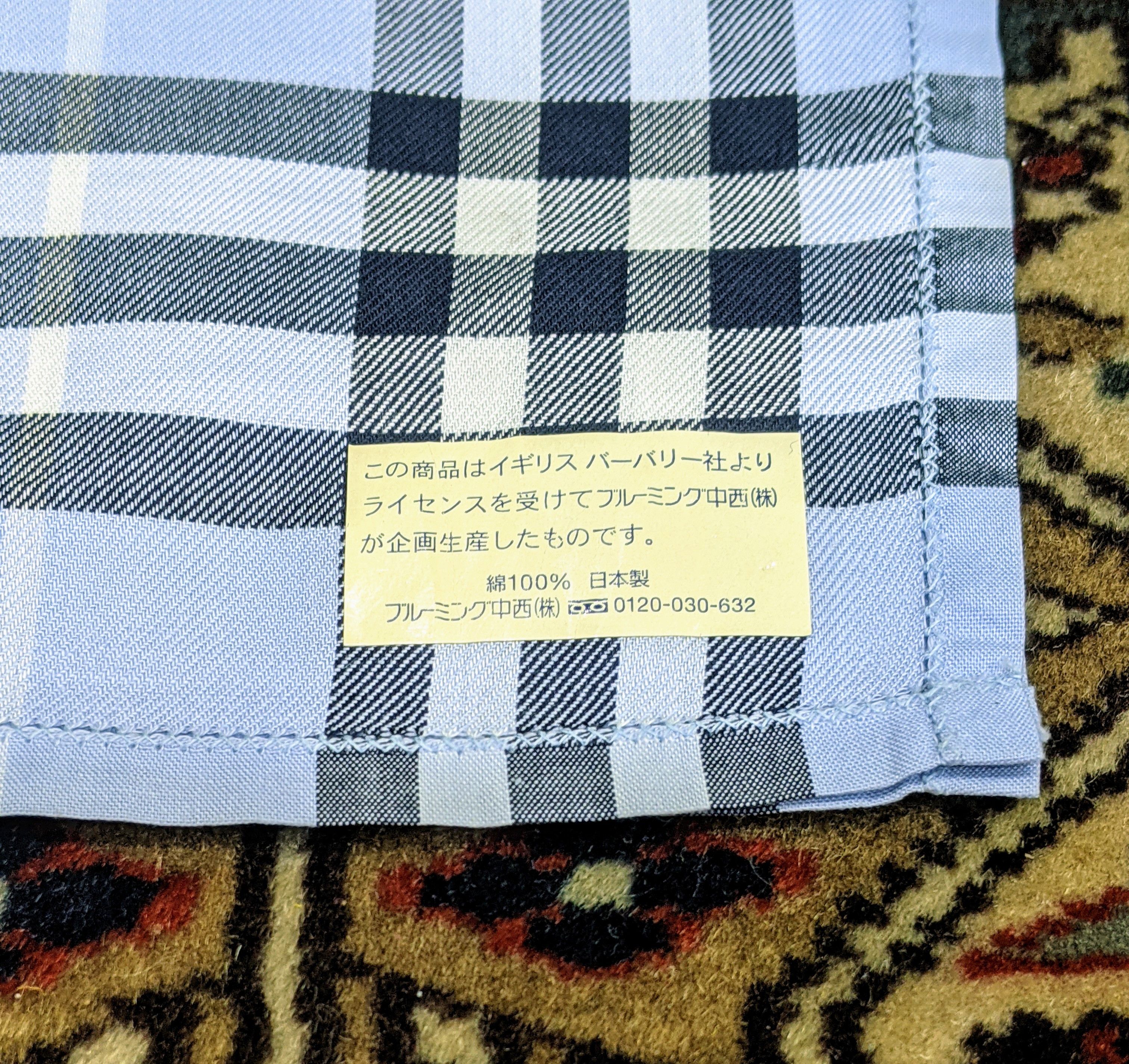 Burberry Combo 2pcs Blue Nova Check Burberry Handkerchief Size ONE SIZE - 4 Thumbnail