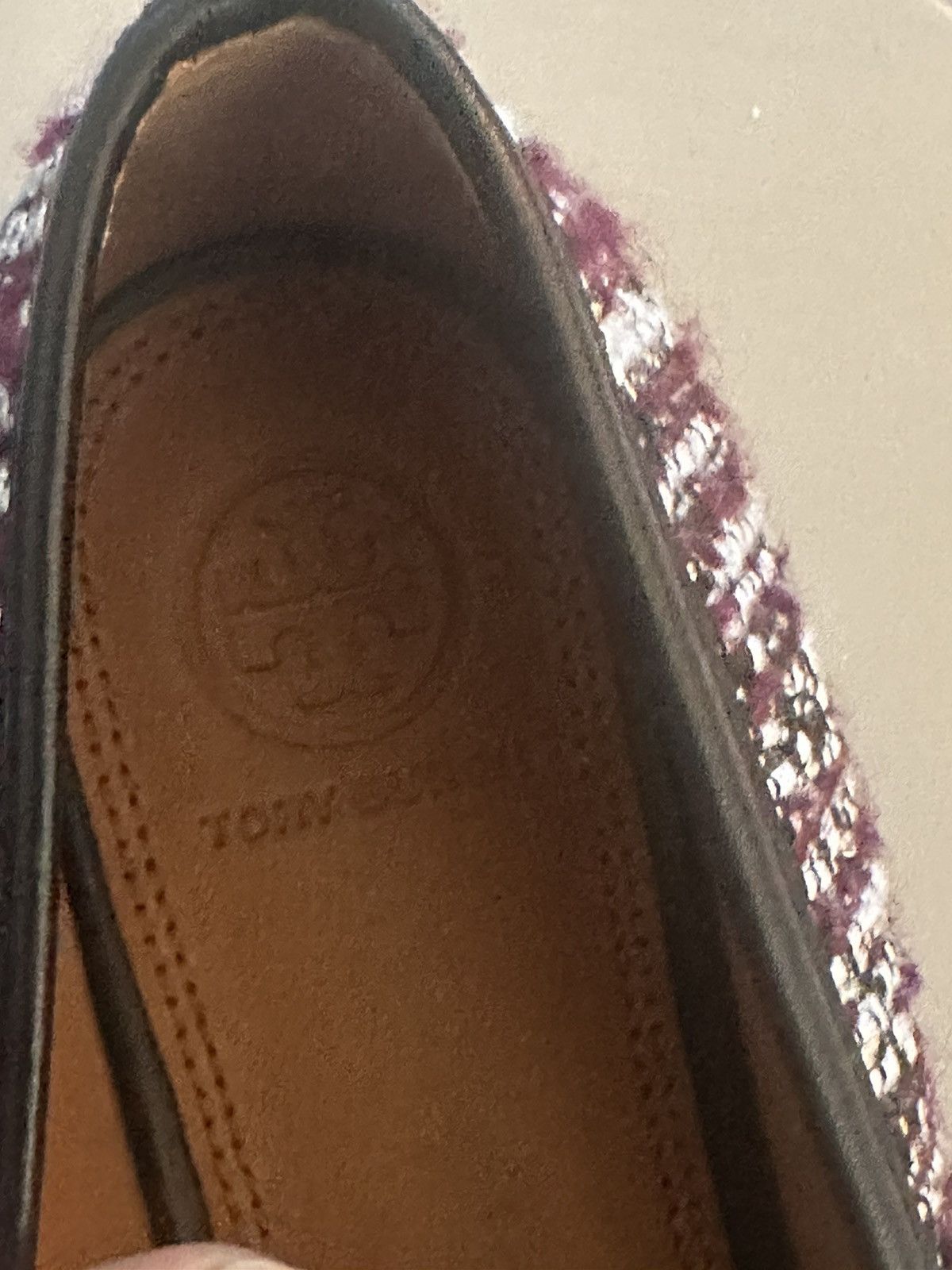 Tory Burch Tory Burch Tweed Loafers with Gold Hardware Size US 9 / IT 39 - 4 Thumbnail