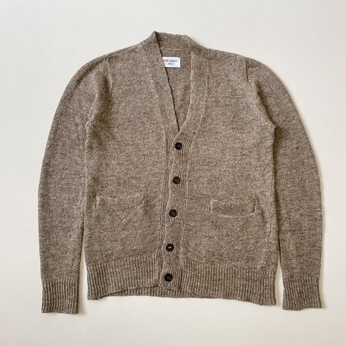 Our Legacy Late 2000s Marl Linen Cardigan Size US M / EU 48-50 / 2 - 1 Thumbnail