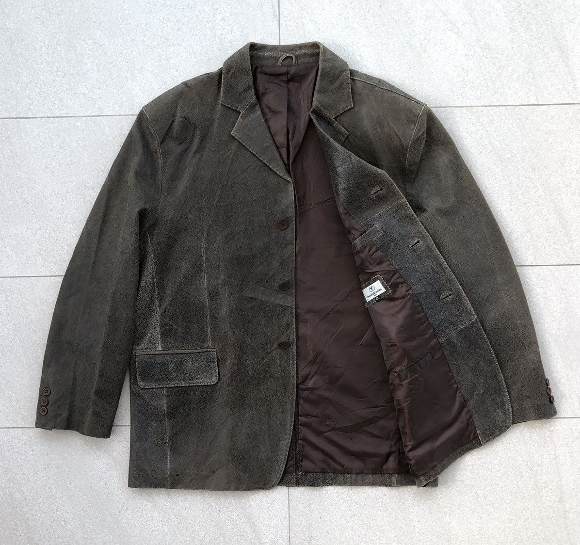 Valentino Vintage Dan Valentino Paris Leather Coat / Jacket Size US XXL / EU 58 / 5 - 2 Thumbnail