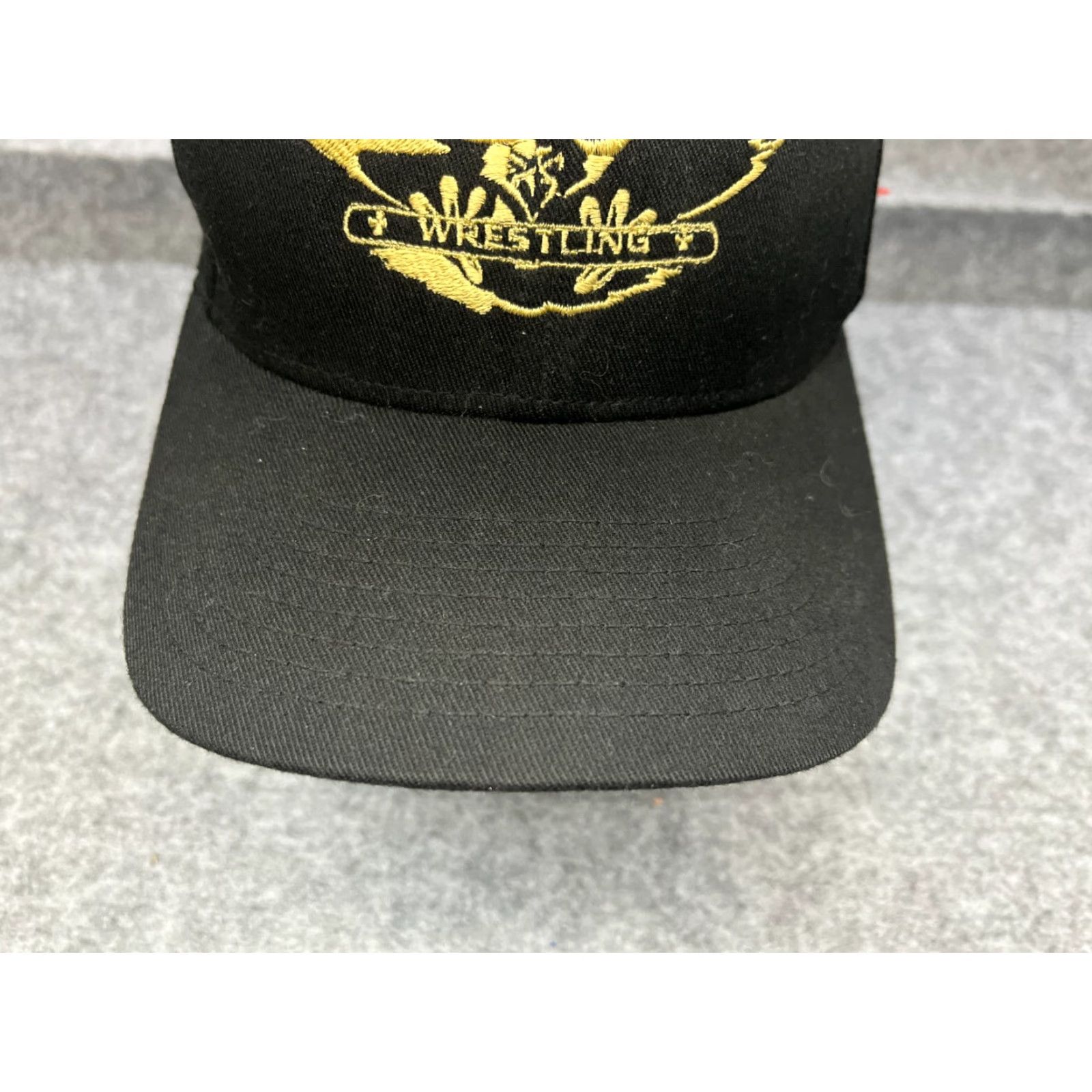 Vintage Yupoong Hat Cap Fitted Adult Medium Black Poly Cotton Blend Size ONE SIZE - 3 Thumbnail