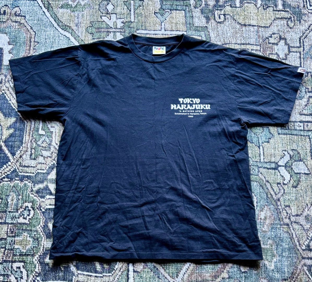 Bape A Bathing Ape Daruma Tee – Tokyo Harajuku 1993 Graphic Size US XL / EU 56 / 4 - 1 Thumbnail