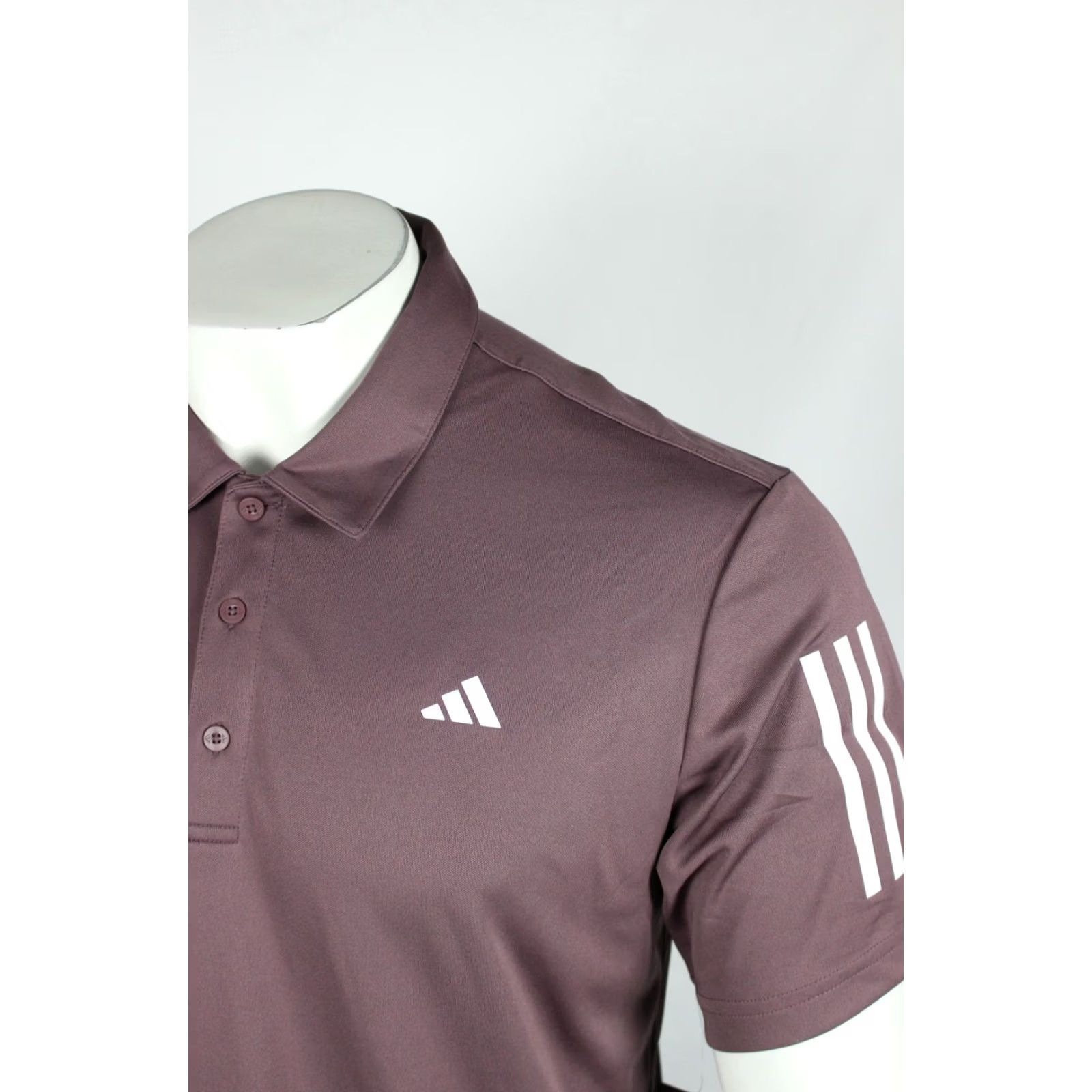 Adidas Adidas Mens Golf Polo Shadow Fig 3 Stripe Short Sleeve Shirt L Size US L / EU 52-54 / 3 - 4 Thumbnail