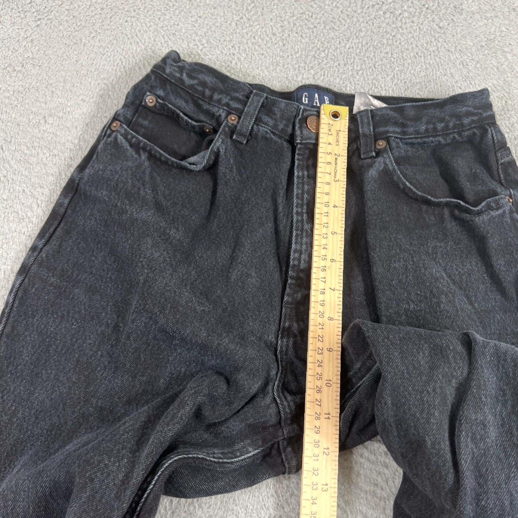 Gap VINTAGE Gap Womens Jeans Sz 10 High Rise Mom Classic Fit Dark Denim 90s Bohemian Country USA Size 27" / US 4 / IT 40 - 3 Thumbnail