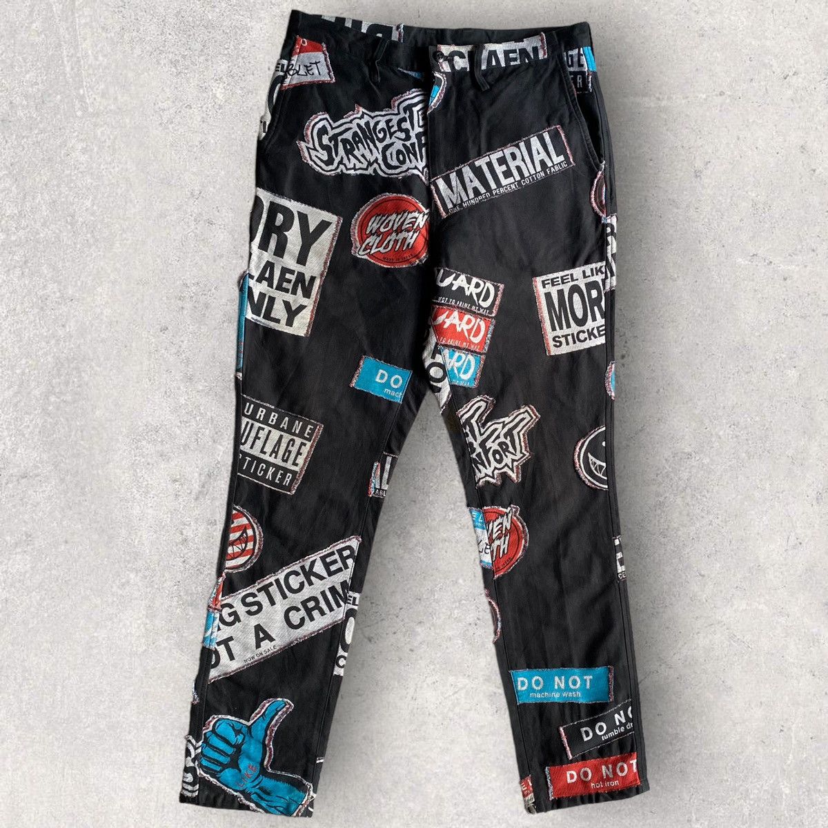 Doublet SS16 Jacquard Woven Sticker Pant