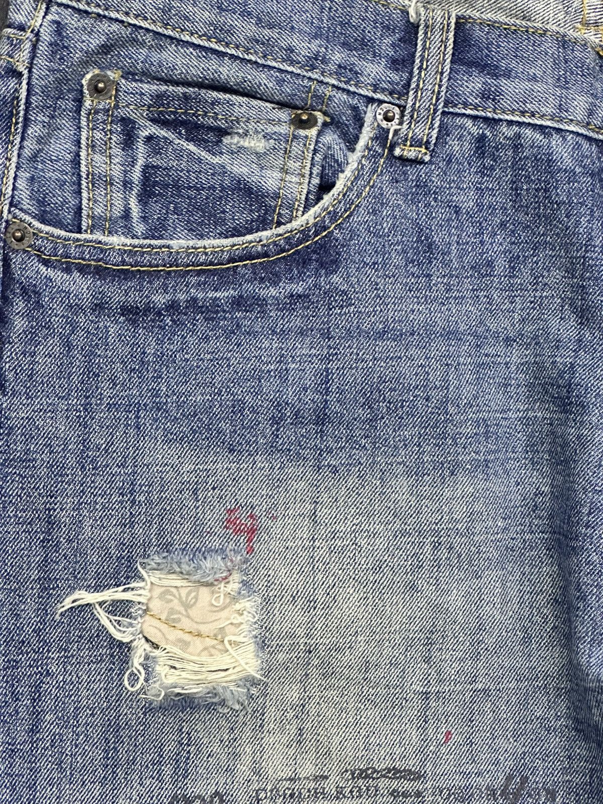 Abercrombie & Fitch Rare Drop 💥 Vintage Ezra Fitch Baggy Straight Jean LGB Style Size US 35 - 5 Thumbnail