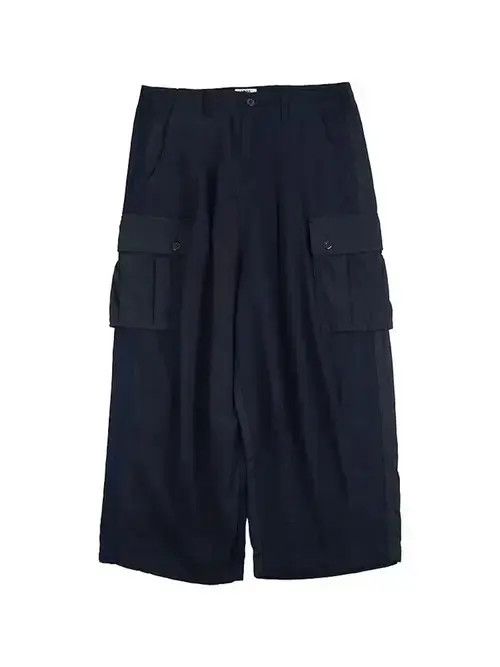 Jean 20AW Indi Union Japan Navy Patchwork Lantern Military Pants Size US 30 / EU 46 - 2 Thumbnail