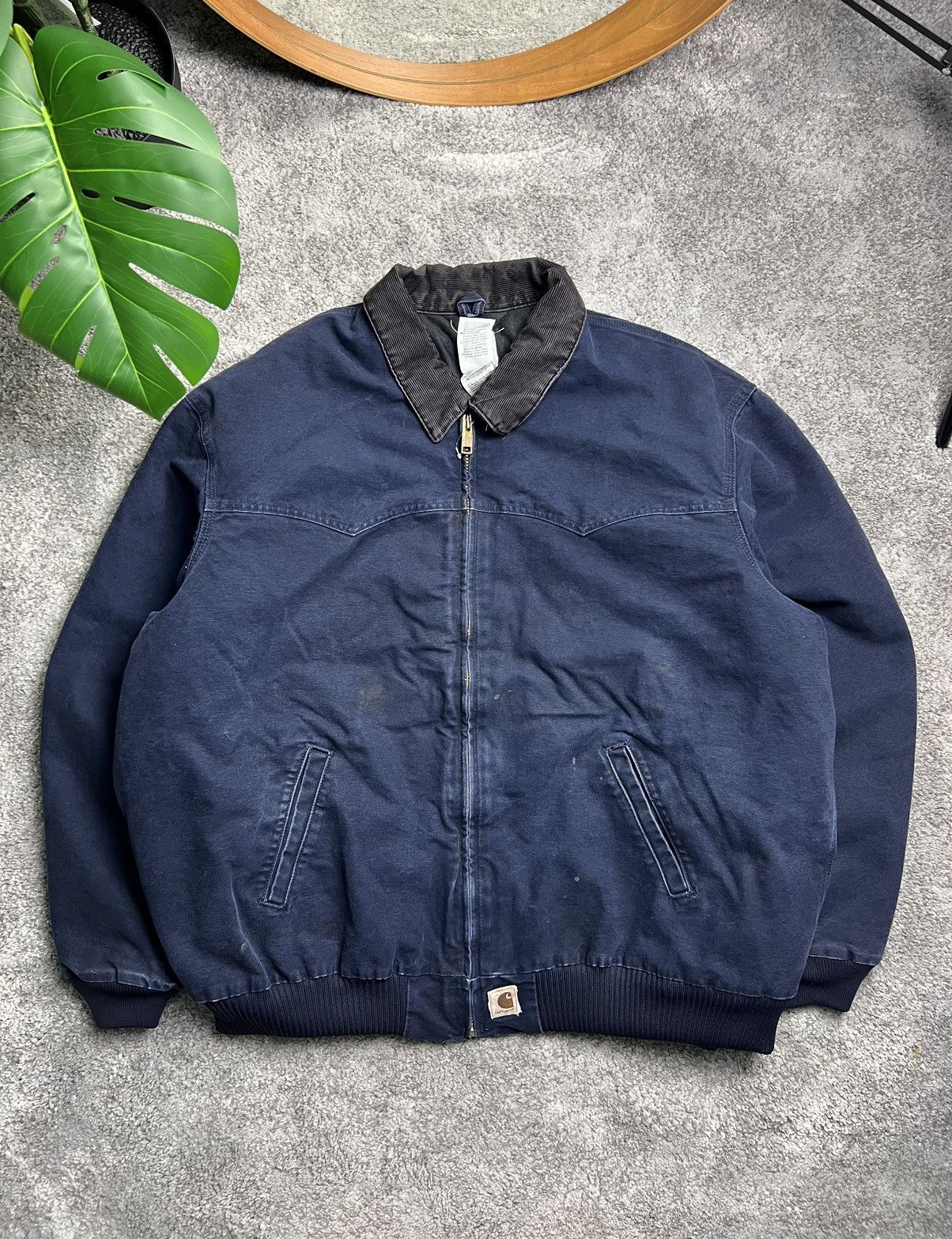 Image of Carhartt x Vintage Carhart Detroit Jacket in Navy, Men's (Size 2XL)