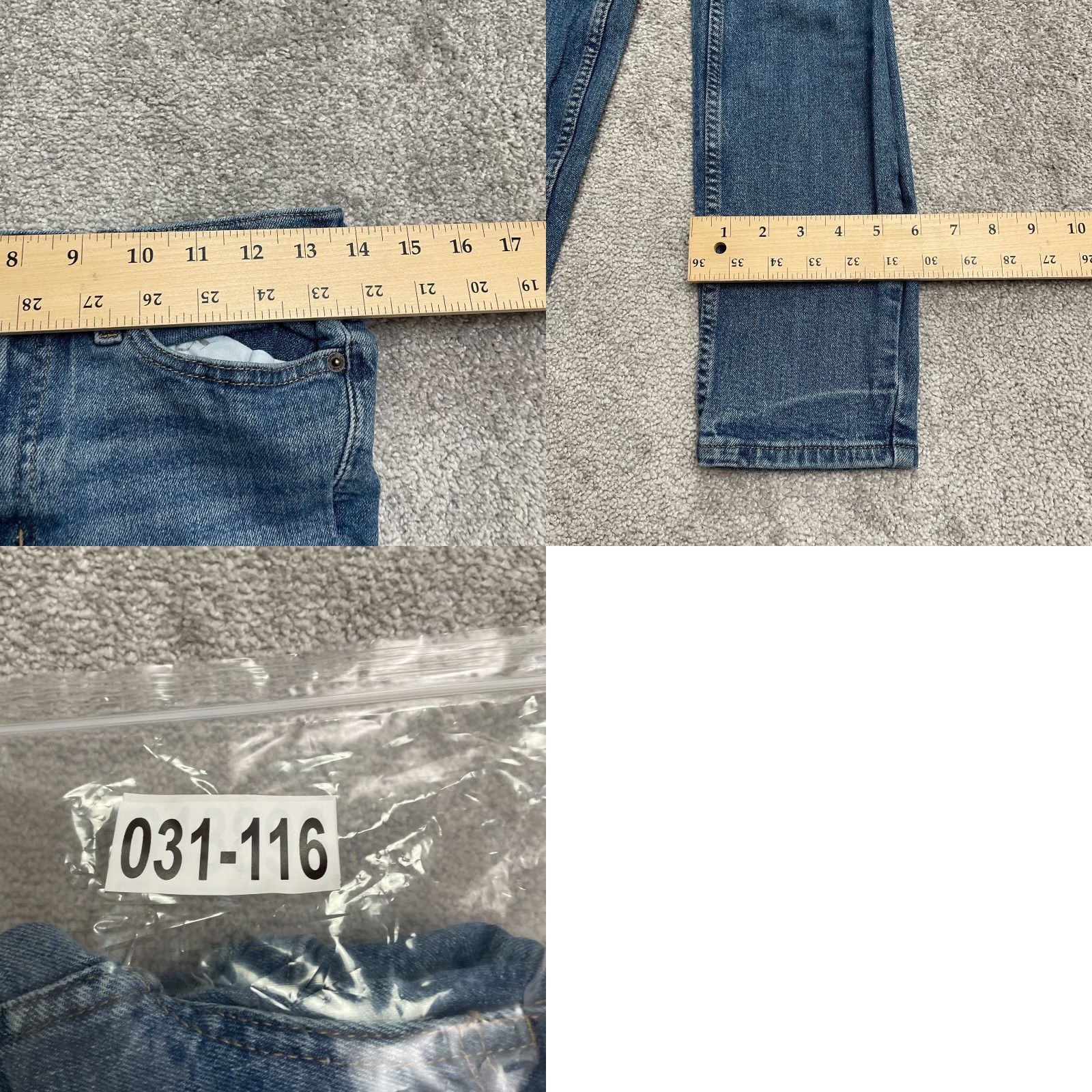 Calvin Klein Calvin Klein Jeans Women High Rise Slim Skinny Denim 28x27 Blue 4/27 Distressed 5-Pocket USA City Vintage No Size 27" / US 4 / IT 40 - 10 Thumbnail