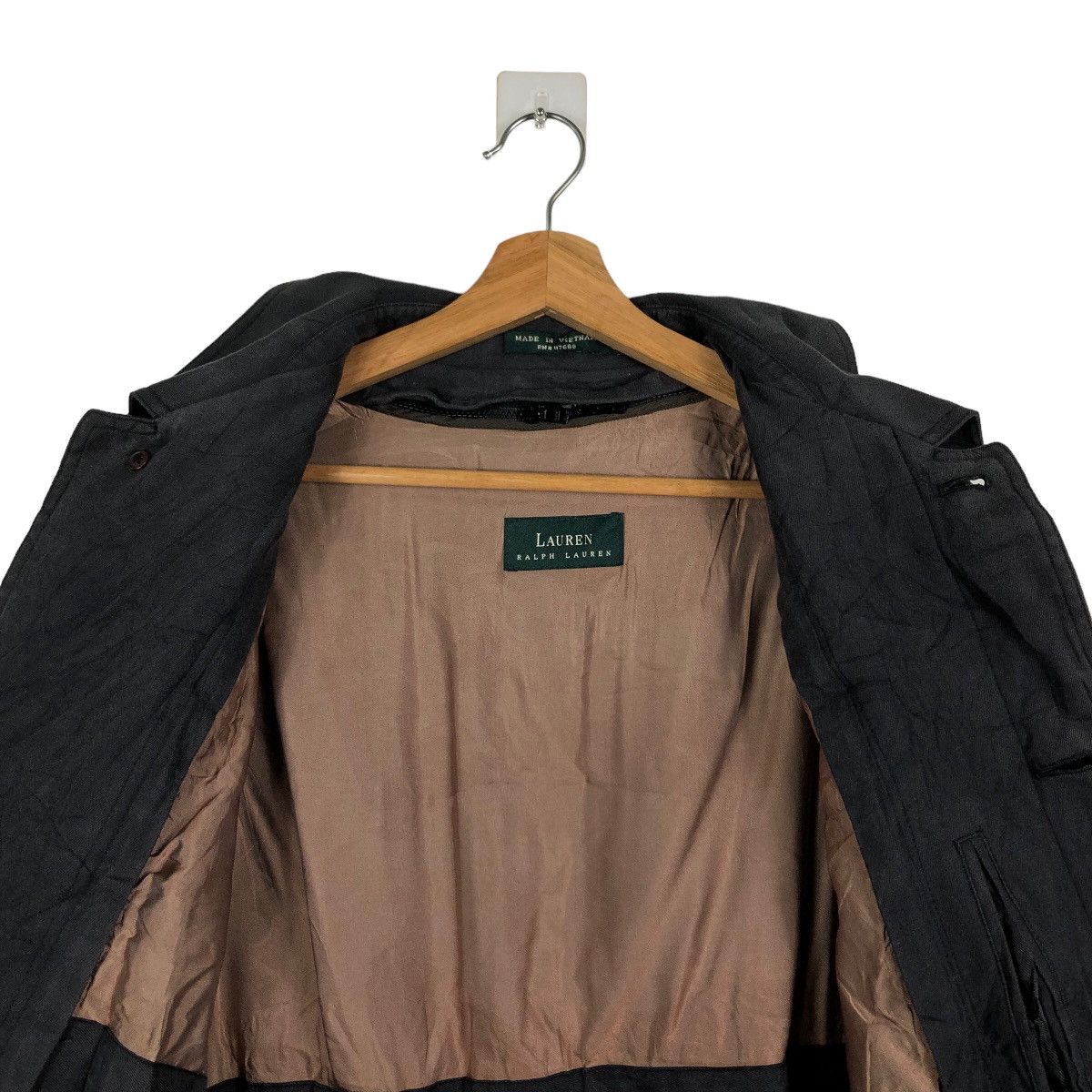 Ralph Lauren 🔥90s LONG TRENCH COAT JACKET RALPH LAUREN NOVA CHECK LINING Size US M / EU 48-50 / 2 - 10 Thumbnail