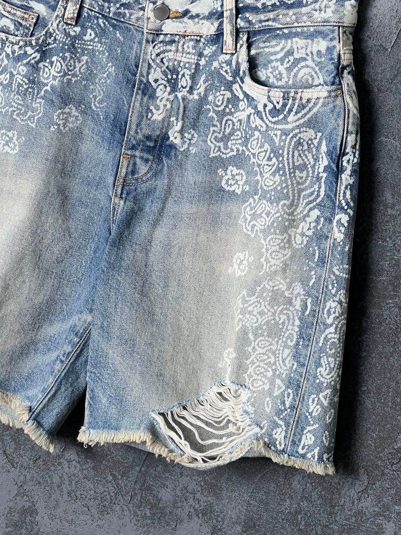 Amiri Amiri Blue Cotton Denim Shorts Size US 30 / EU 46 - 6 Thumbnail