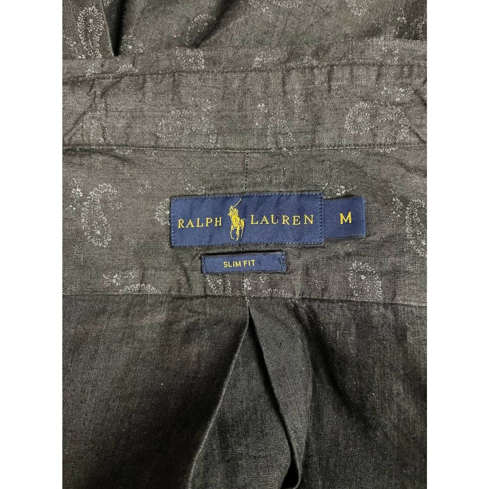 Ralph Lauren Ralph Lauren Mens Slim-Fit Button-Down Shirt M Black Paisley Long Sleeve Size US M / EU 48-50 / 2 - 3 Thumbnail