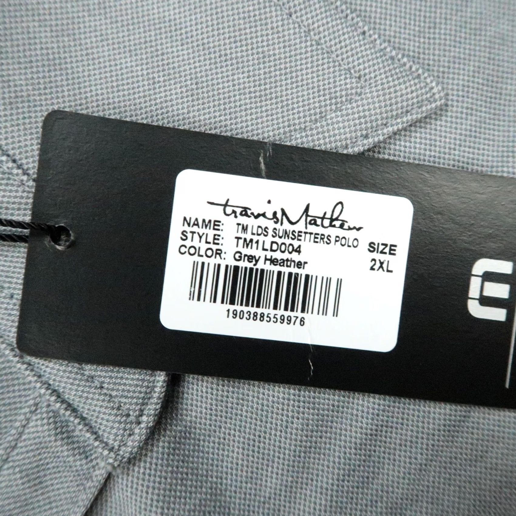 TravisMathew Travis Mathew Polo Shirt Women 2XL Gray Sunsetters Short Sleeve Golf Pique Moistu re Wicking Athletic Casual Travel Workwear Size XXL / US 16-18 / IT 52-54 - 5 Thumbnail