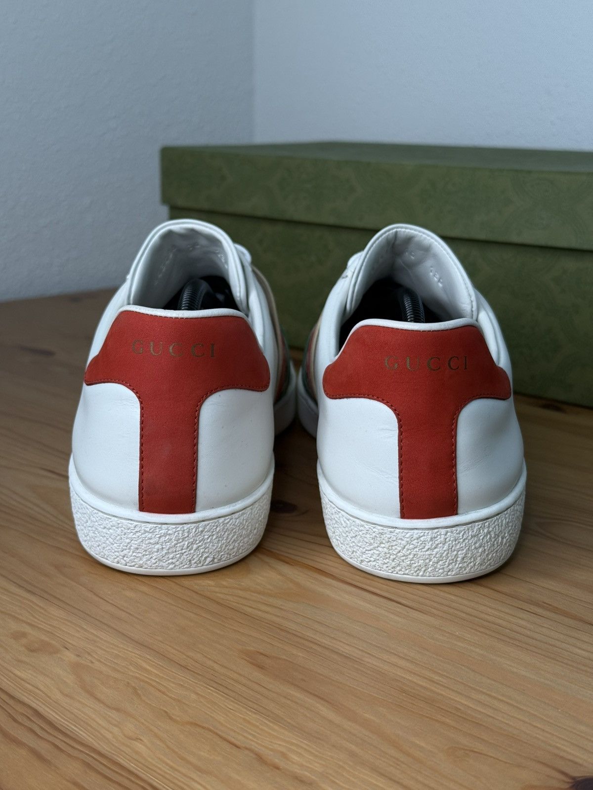 Gucci Gucci Ace Elastic Web Interlocking GG White Size 10 Size US 10 / EU 43 - 5 Thumbnail