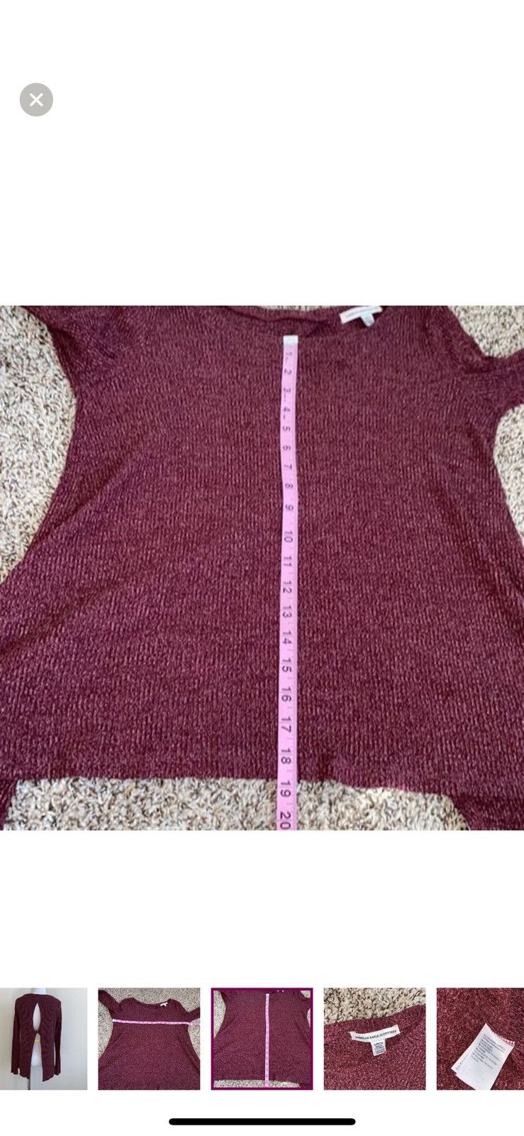 American Eagle Outfitters American eagle outfitters small open back knit top Size S / US 4 / IT 40 - 5 Thumbnail